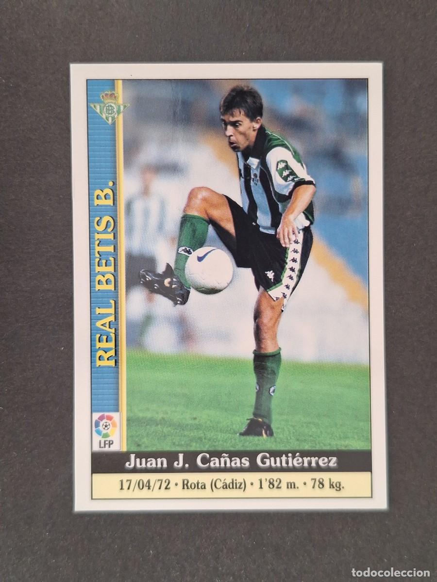 Cromos de f&uacute;tbol: L1 CA&Ntilde;AS REAL BETIS BALOMPIE 187 MUNDICROMO LAS FICHAS DE LA LIGA 2000 99 00