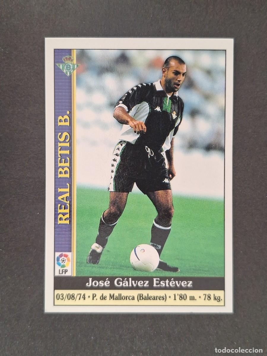 Cromos de f&uacute;tbol: L1 GALVEZ REAL BETIS BALOMPIE 189 MUNDICROMO LAS FICHAS DE LA LIGA 2000 99 00