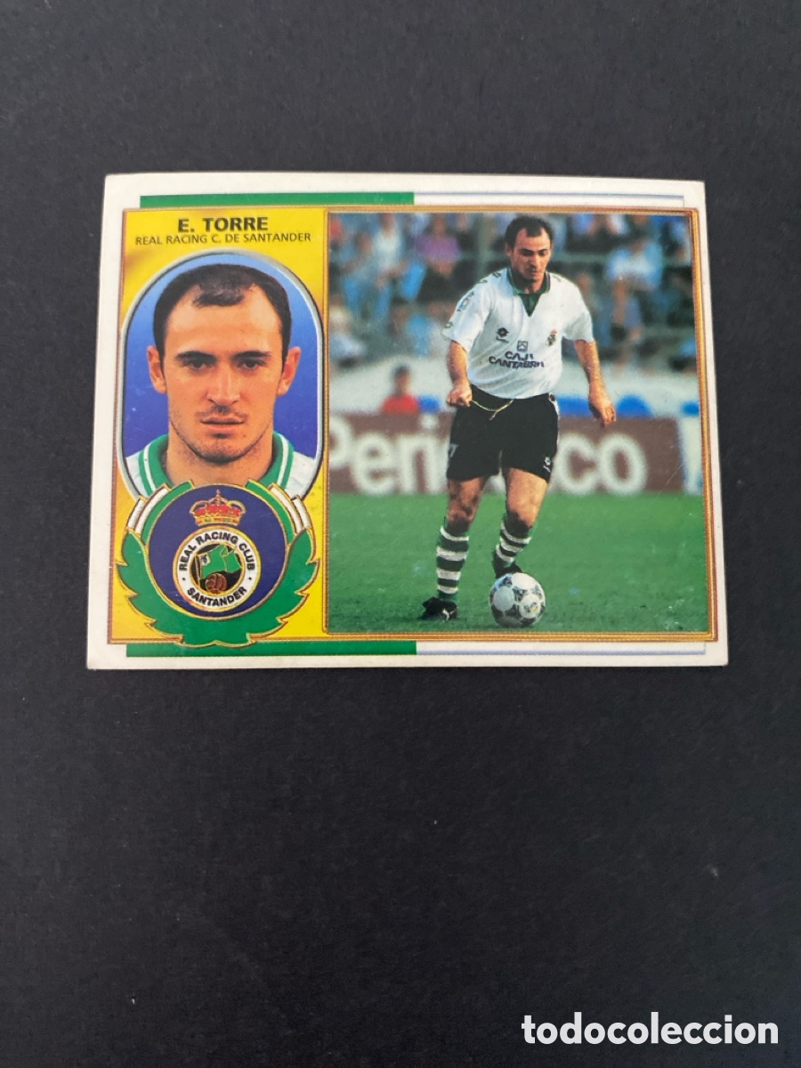 Cromos de f&uacute;tbol: Cromo liga 96/97 Racing de Santander nunca pegado