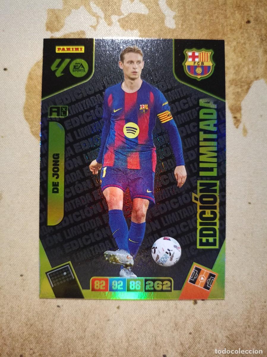 Cromos de f&uacute;tbol: Edici&oacute;n Limitada DE JONG Adrenalyn 2025-26