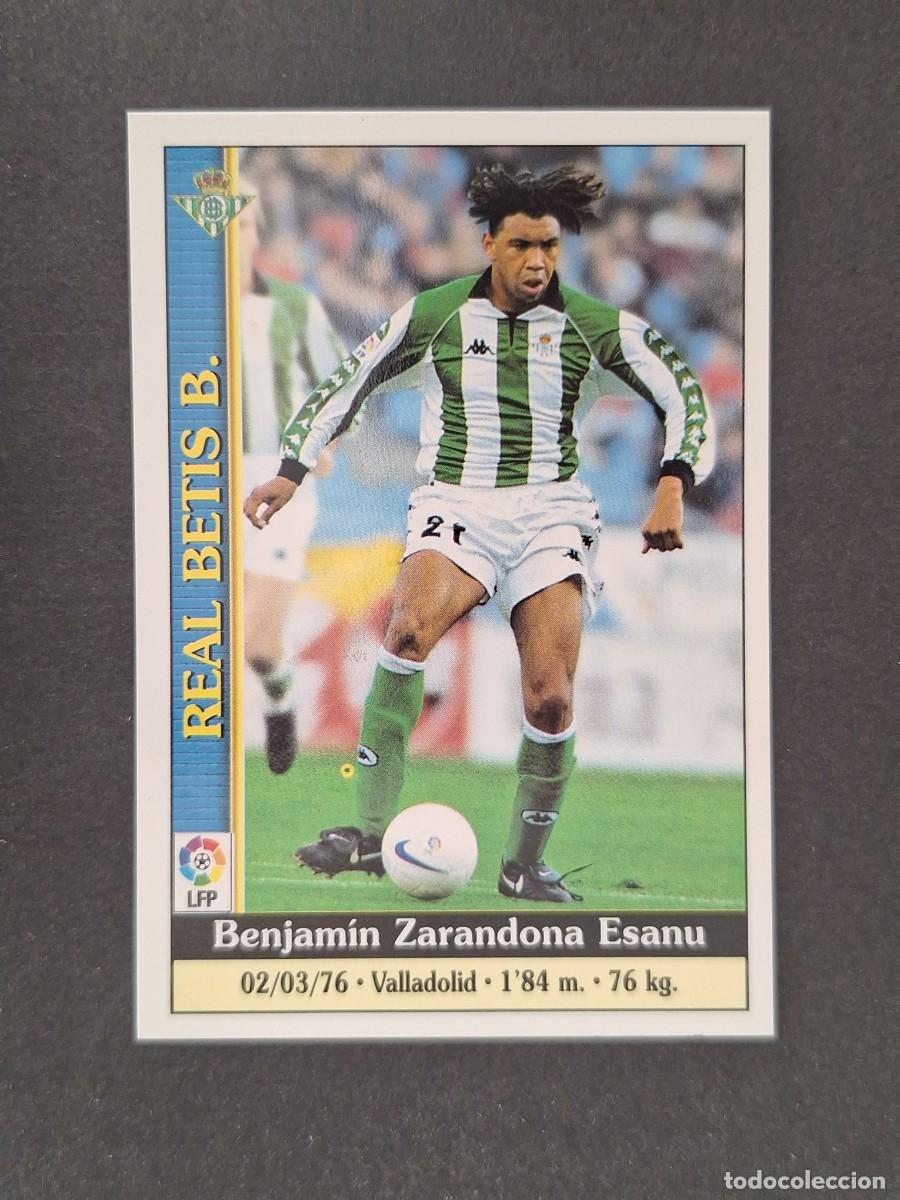 Cromos de f&uacute;tbol: L1 BENJAMIN REAL BETIS BALOMPIE 191 MUNDICROMO LAS FICHAS DE LA LIGA 2000 99 00
