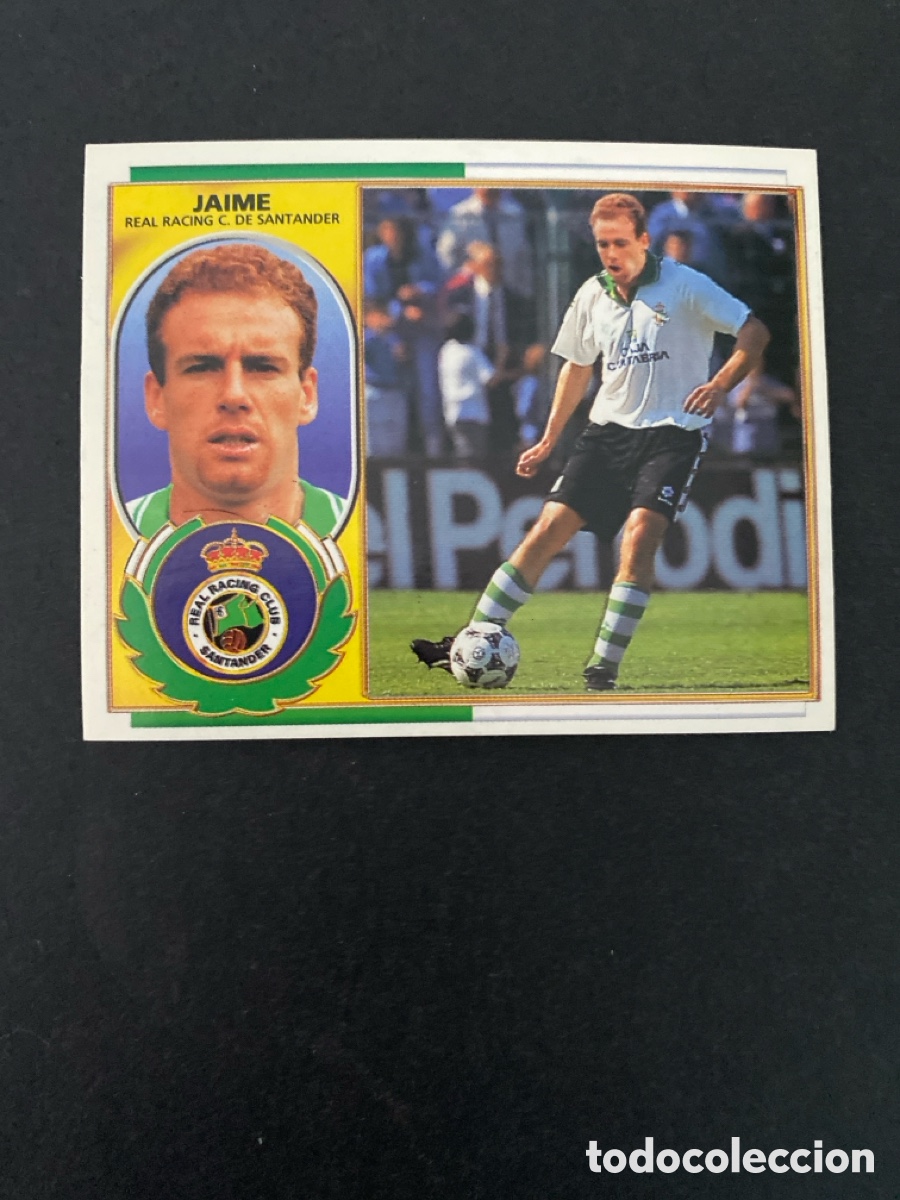Cromos de f&uacute;tbol: Cromo liga 96/97 Racing de Santander nunca pegado