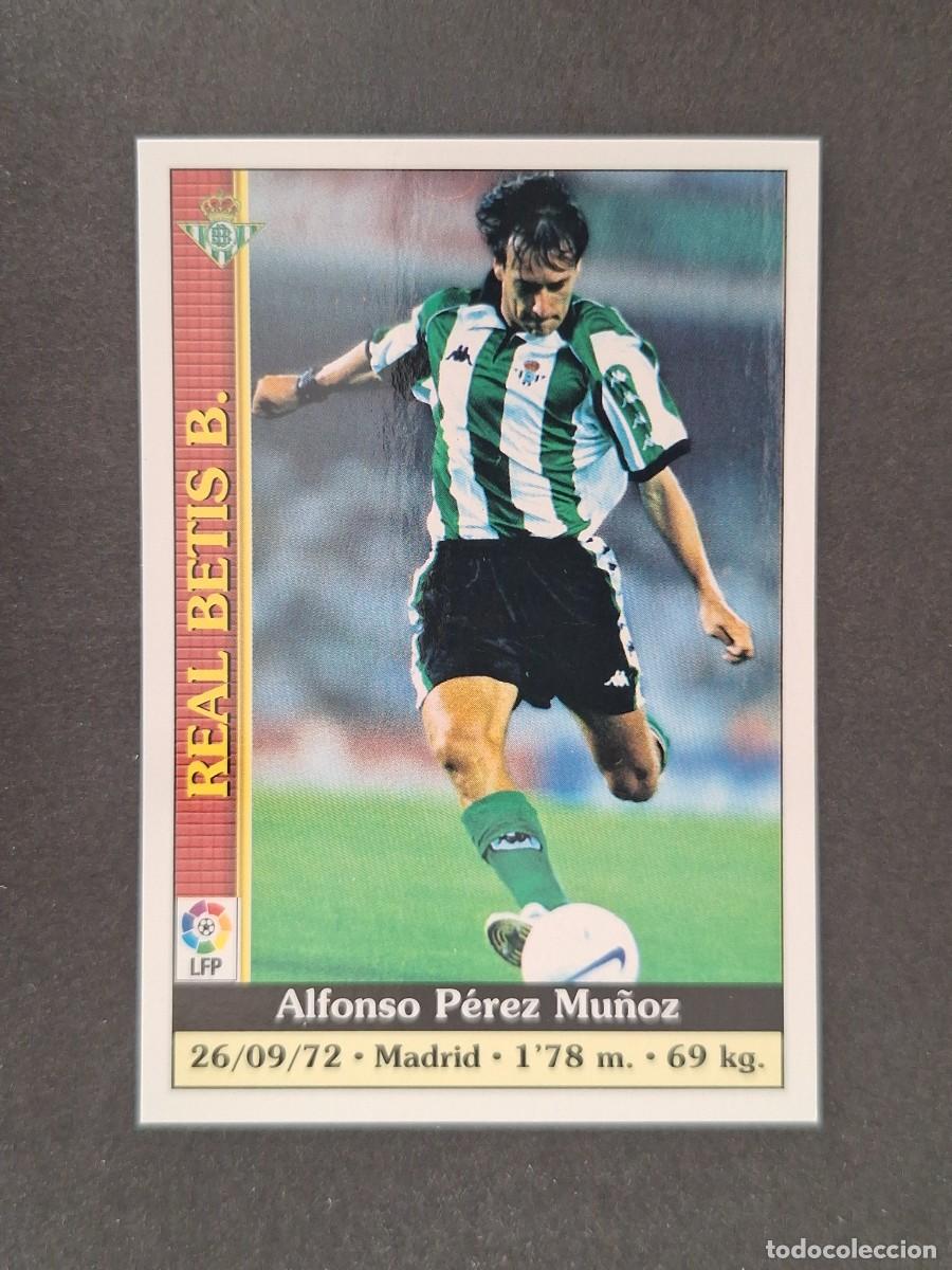 Cromos de f&uacute;tbol: L1 ALFONSO REAL BETIS BALOMPIE 198 MUNDICROMO LAS FICHAS DE LA LIGA 2000 99 00