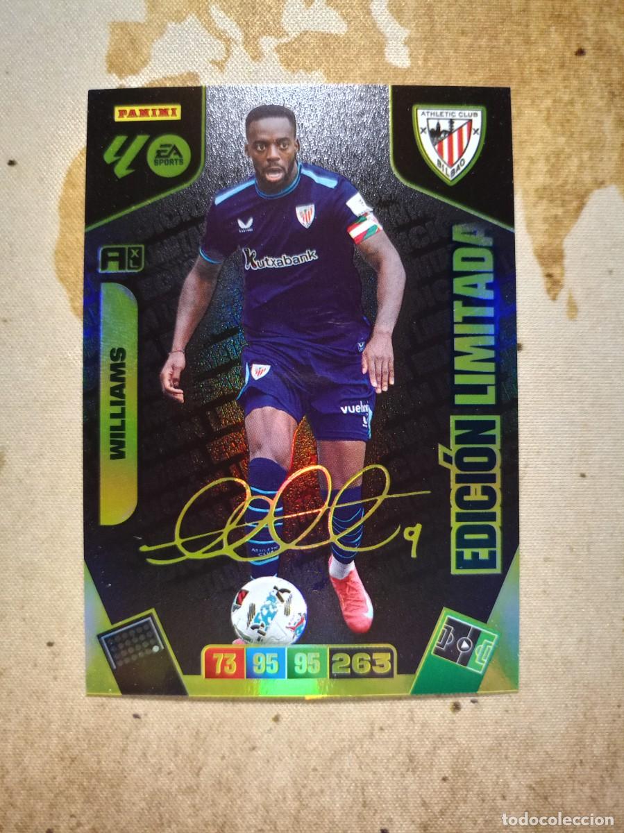 Cromos de f&uacute;tbol: Edici&oacute;n Limitada Firmada WILLIAMS Adrenalyn 2025-26