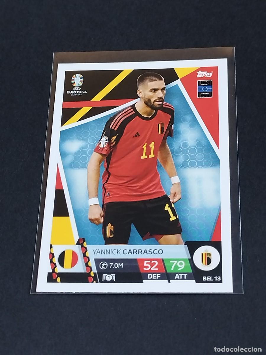 Cromos de f&uacute;tbol: CARRASCO #BEL 13 B&Eacute;LGICA - TOPPS EUROCOPA 2024 MATCH ATTAX BELGIUM - UEFA EURO GERMANY 24 BEL13