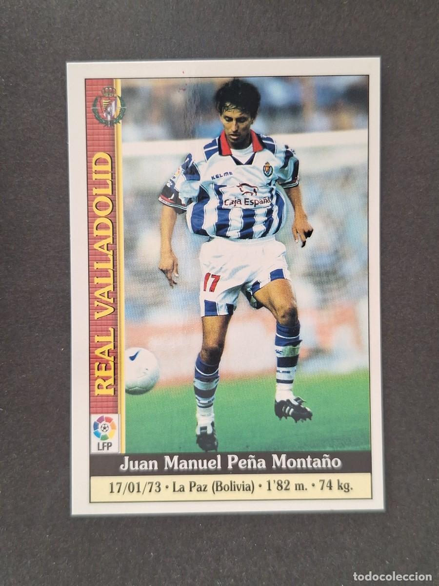 Cromos de f&uacute;tbol: L1 PE&Ntilde;A REAL VALLADOLID 208 MUNDICROMO LAS FICHAS DE LA LIGA 2000 99 00