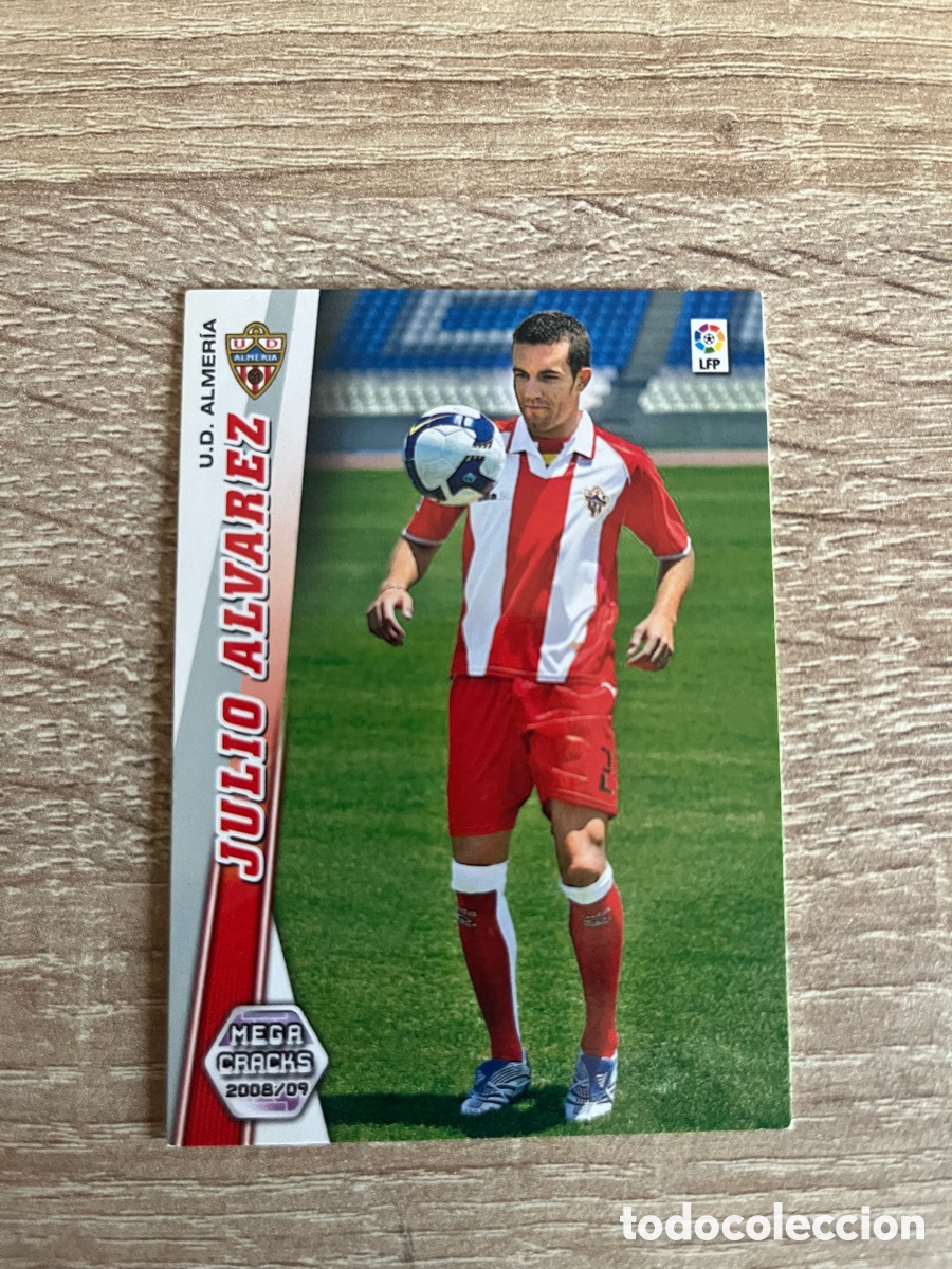 Cromos de f&uacute;tbol: 444 JULIO &Aacute;LVAREZ NUEVO FICHAJE MEGACRACKS MGK 2008 2009 08 09 ALMER&Iacute;A