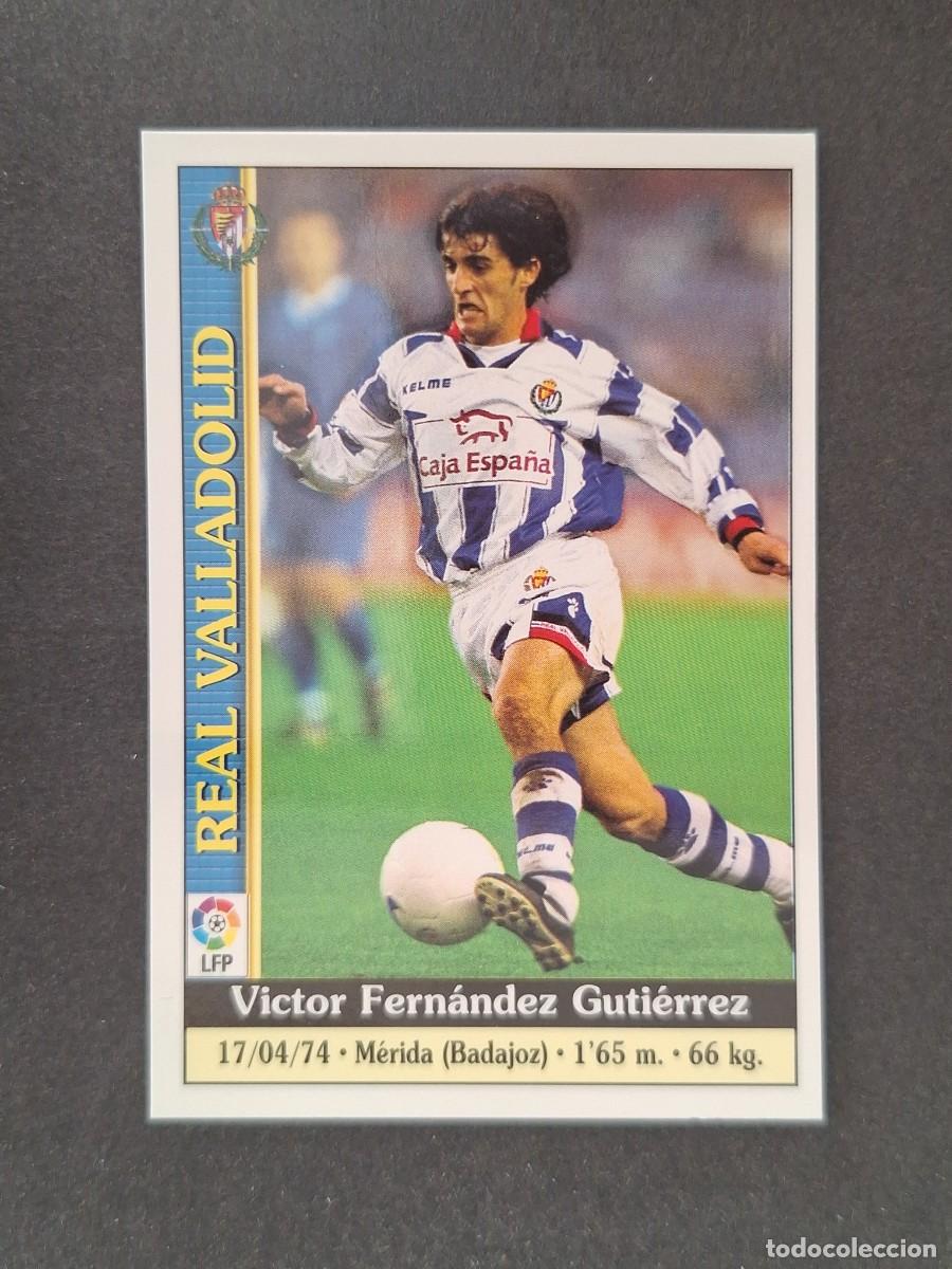 Cromos de f&uacute;tbol: L1 VICTOR REAL VALLADOLID 213 MUNDICROMO LAS FICHAS DE LA LIGA 2000 99 00