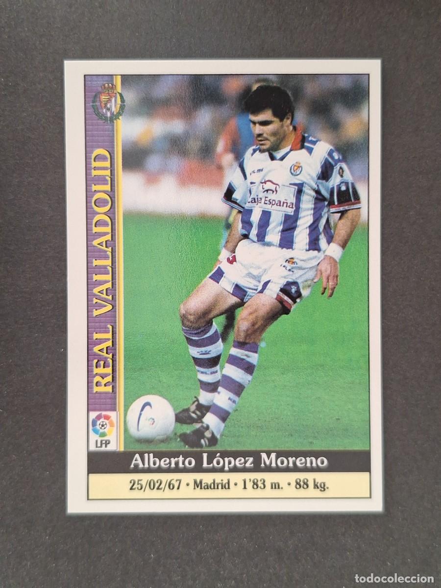 Cromos de f&uacute;tbol: L1 ALBERTO REAL VALLADOLID 214 MUNDICROMO LAS FICHAS DE LA LIGA 2000 99 00