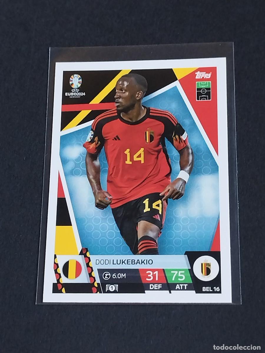Cromos de f&uacute;tbol: LUKEBAKIO #BEL 16 B&Eacute;LGICA - TOPPS EUROCOPA 2024 MATCH ATTAX BELGIUM - UEFA EURO GERMANY 24 BEL16