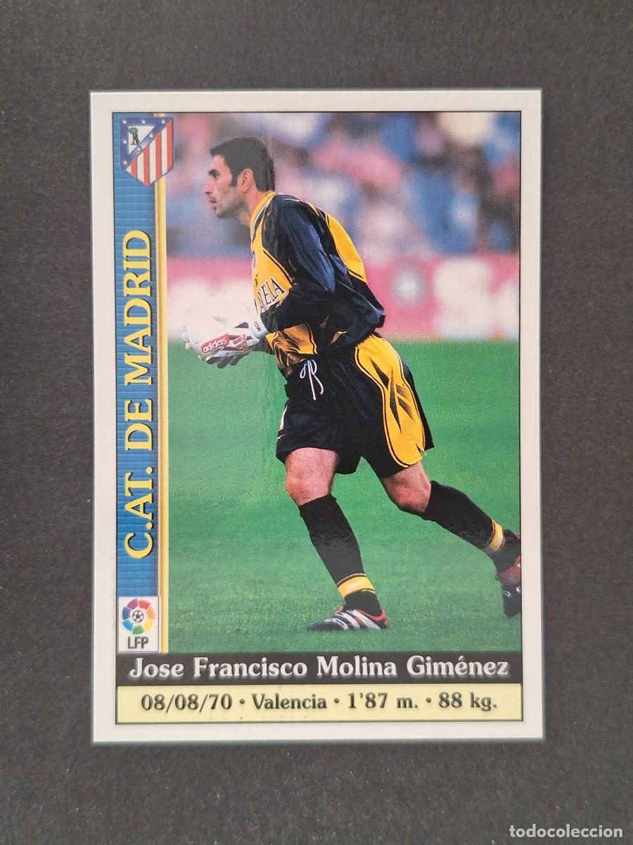 Cromos de f&uacute;tbol: L1 MOLINA ATLETICO DE MADRID 219 MUNDICROMO LAS FICHAS DE LA LIGA 2000 99 00