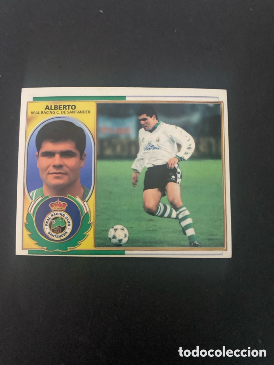 Cromos de f&uacute;tbol: Cromo liga 96/97 Racing de Santander nunca pegado