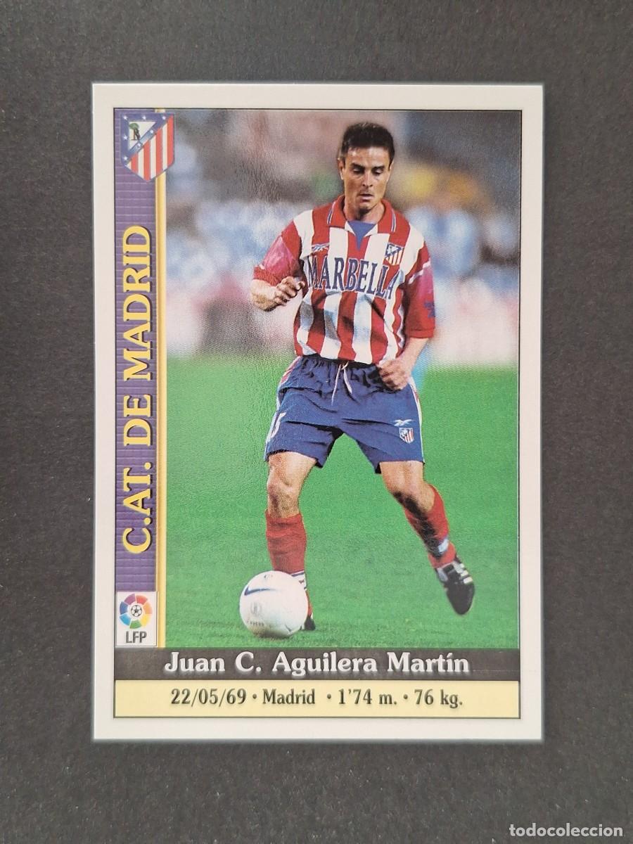 Cromos de f&uacute;tbol: L1 AGUILERA ATLETICO DE MADRID 221 MUNDICROMO LAS FICHAS DE LA LIGA 2000 99 00