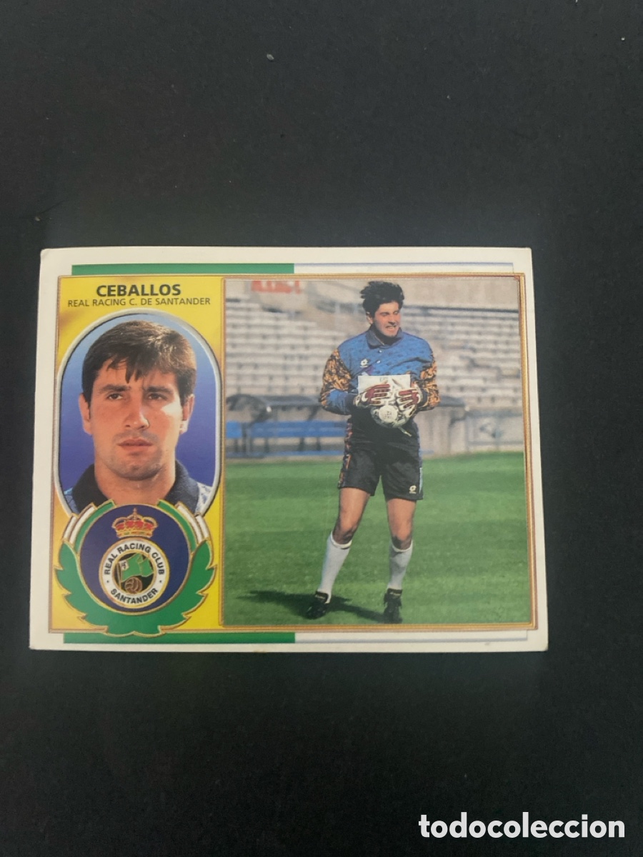 Cromos de f&uacute;tbol: Cromo liga 96/97 Racing de Santander nunca pegado
