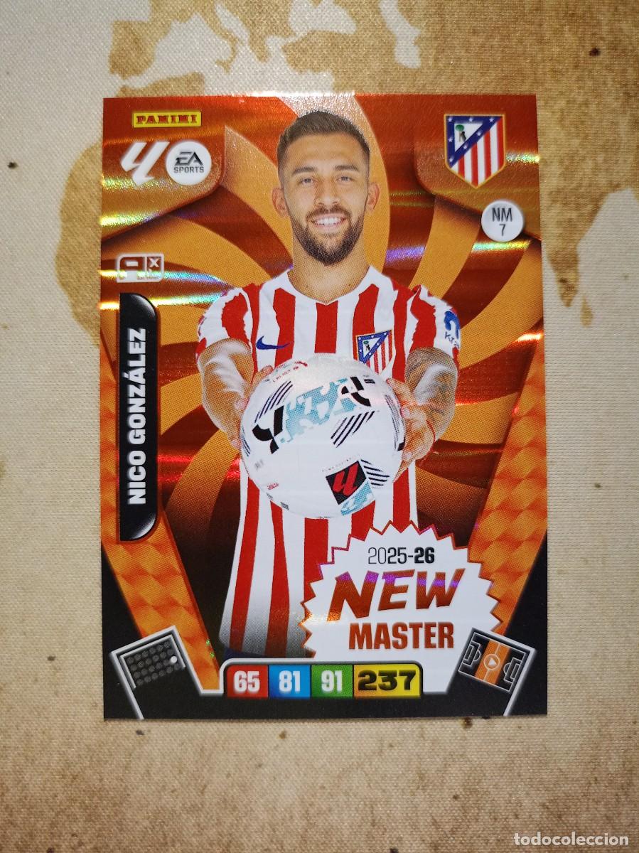 Cromos de f&uacute;tbol: New Master 7 NICO GONZ&Aacute;LEZ Adrenalyn 2025-26