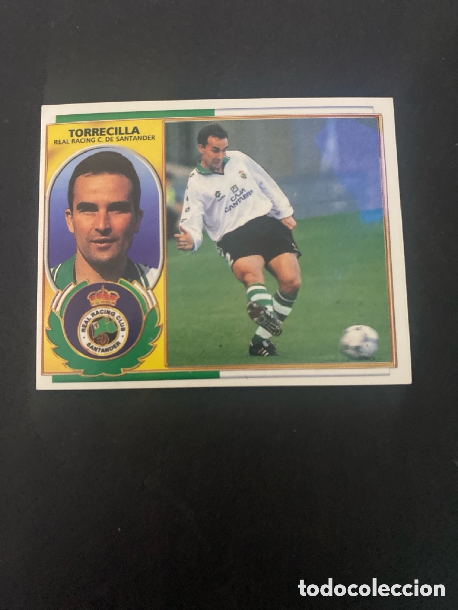 Cromos de f&uacute;tbol: Cromo liga 96/97 Racing de Santander nunca pegado