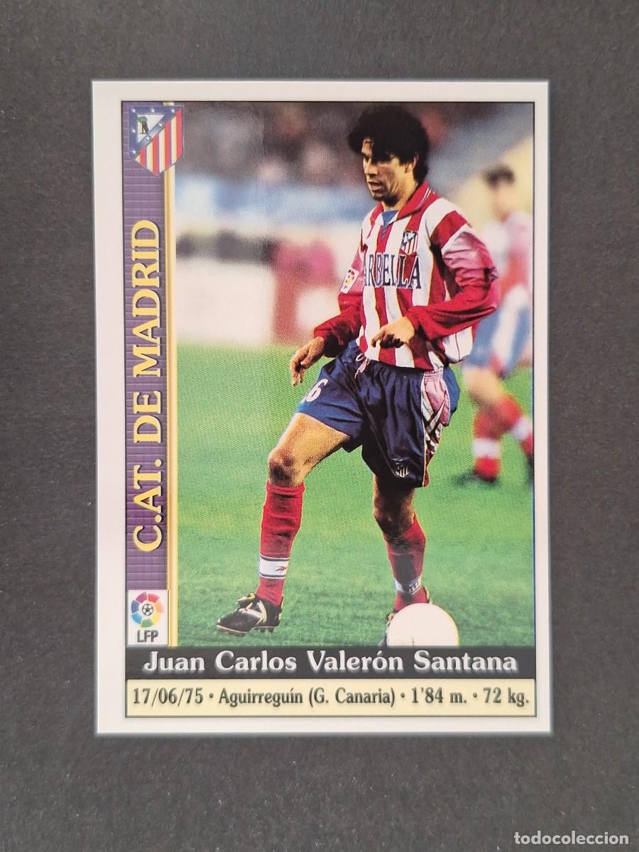 Cromos de f&uacute;tbol: L1 VALERON ATLETICO DE MADRID 229 MUNDICROMO LAS FICHAS DE LA LIGA 2000 99 00