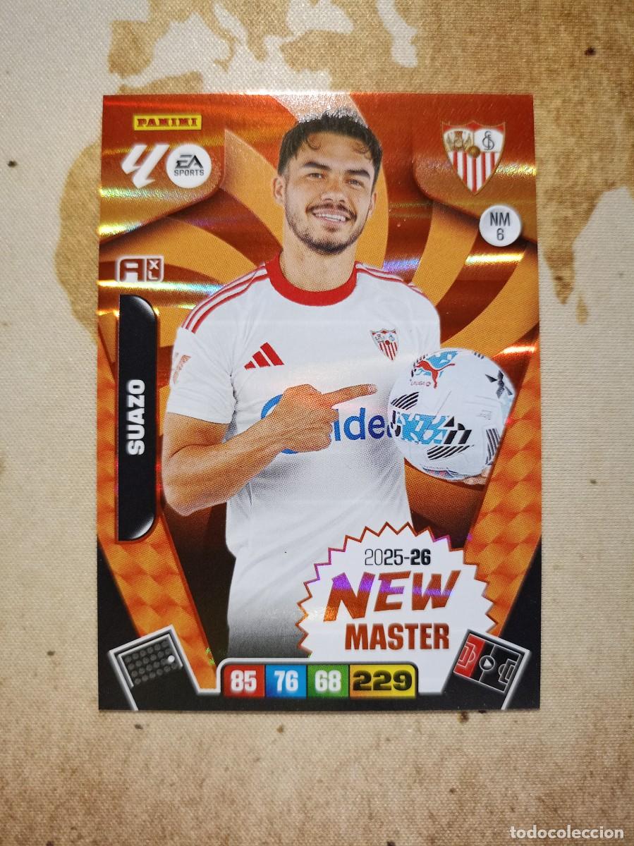Cromos de f&uacute;tbol: New Master 6 SUAZO Adrenalyn 2025-26