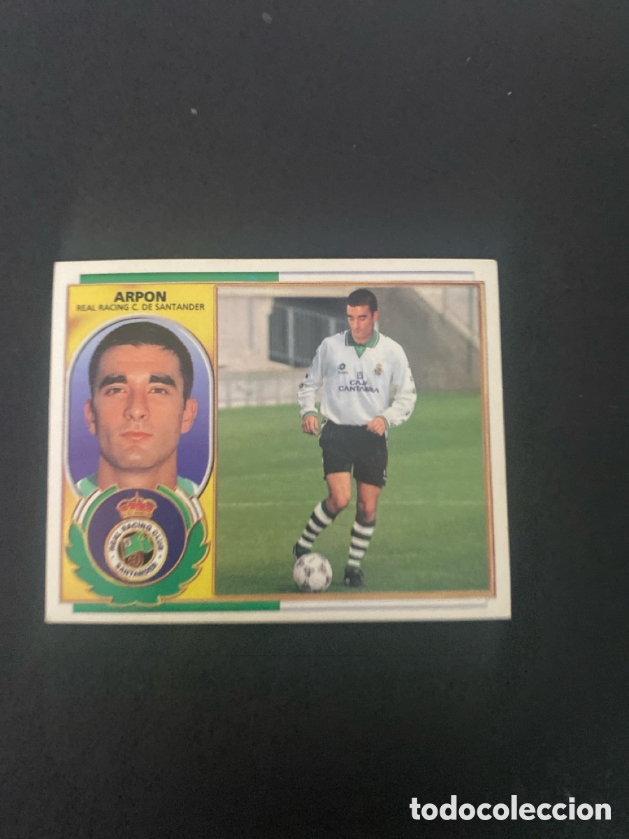 Cromos de f&uacute;tbol: Cromo liga 96/97 Racing de Santander nunca pegado