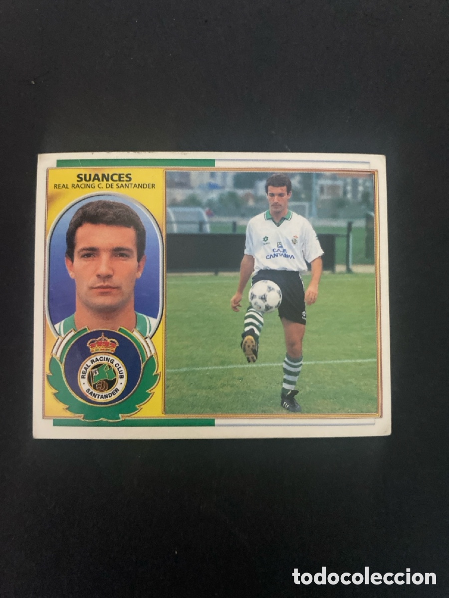 Cromos de f&uacute;tbol: Cromo liga 96/97 Racing de Santander nunca pegado