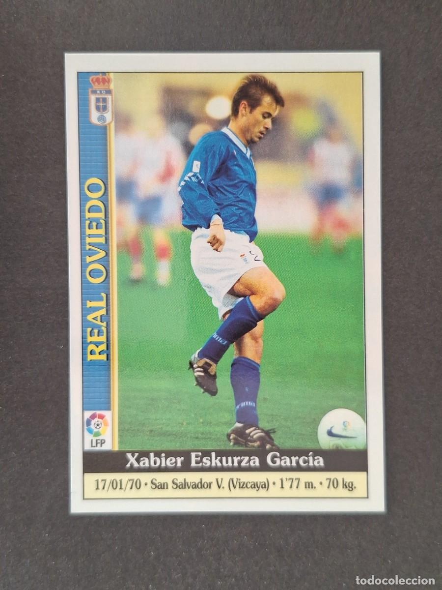 Cromos de f&uacute;tbol: L1 ESKURZA REAL OVIEDO 240 MUNDICROMO LAS FICHAS DE LA LIGA 2000 99 00