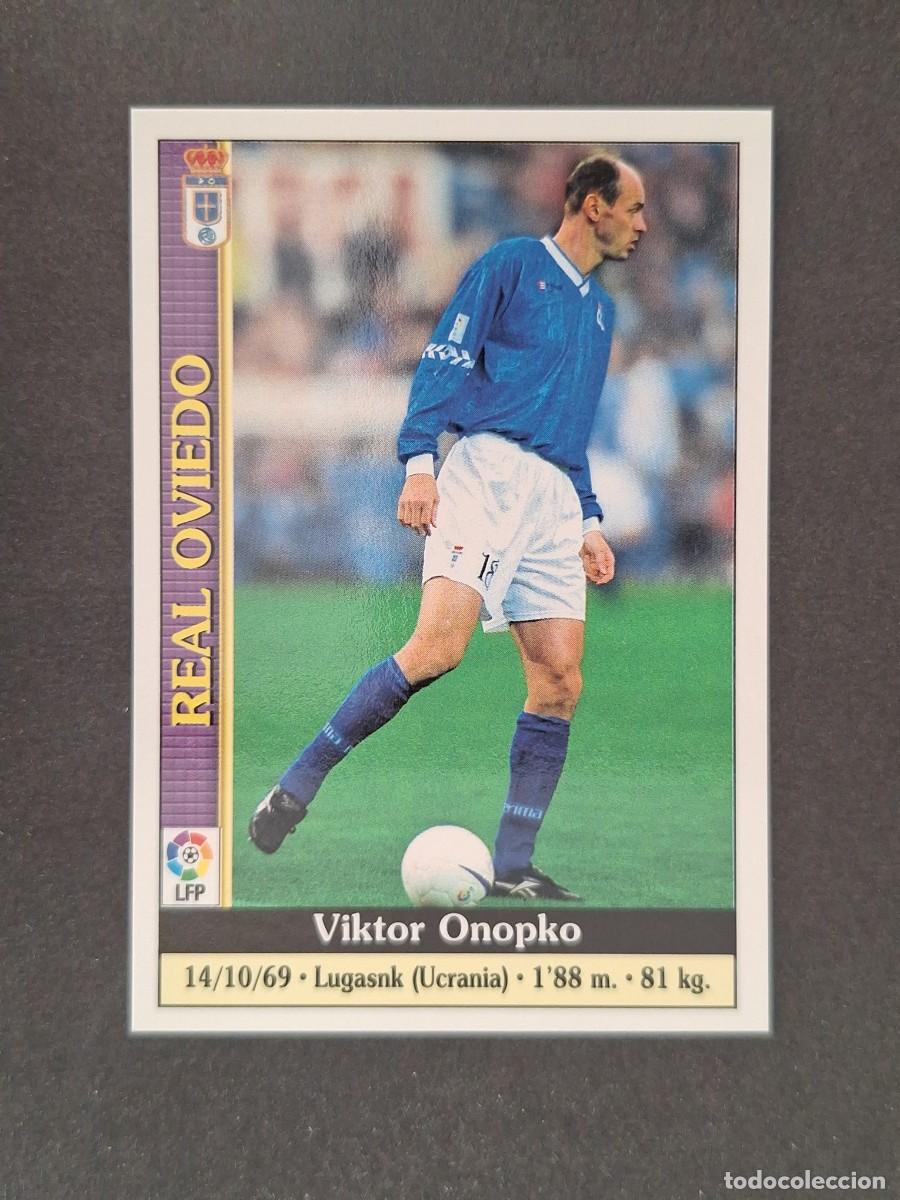 Figurine di Calcio: L1 ONOPKO REAL OVIEDO 242 MUNDICROMO LAS FICHAS DE LA LIGA 2000 99 00
