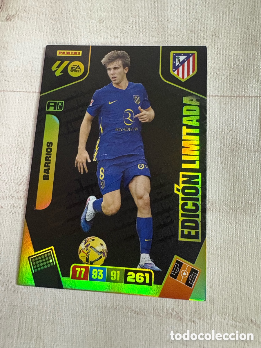 Cromos de f&uacute;tbol: CROMO DE FUTBOL BARRIOS ATLETICO MADRID EDICION LIMITADA DREAM BOX ADRENALYN 2025 2026 PANINI !