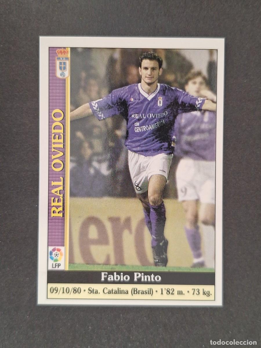 Cromos de f&uacute;tbol: L1 FABIO PINTO REAL OVIEDO 250 MUNDICROMO LAS FICHAS DE LA LIGA 2000 99 00
