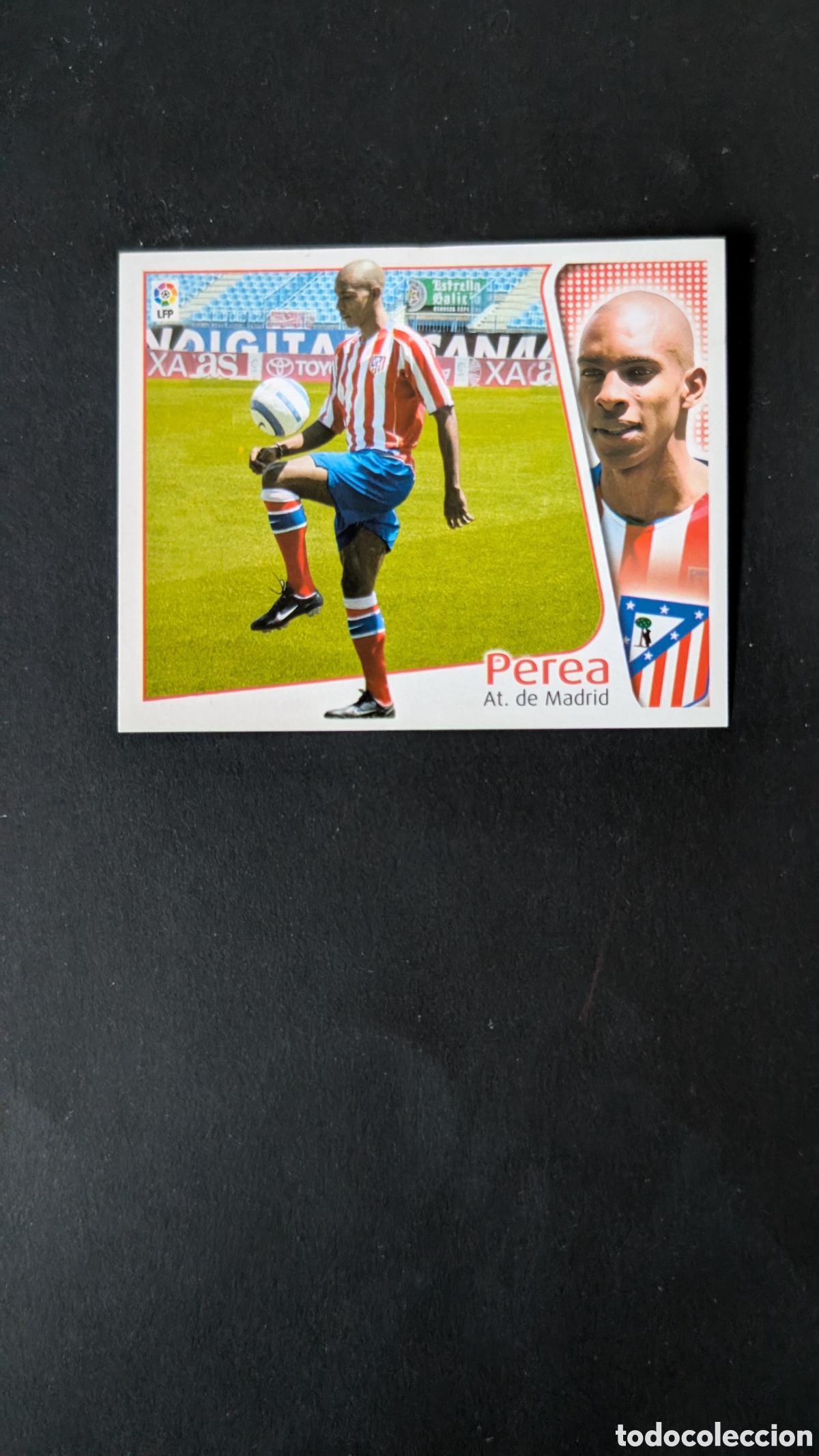 Figurine di Calcio: L1 PEREA ATLETICO MADRID FICHAJE 1 LIGA ESTE 2004/05 04 05 NUNCA PEGADO SIN PEGAR
