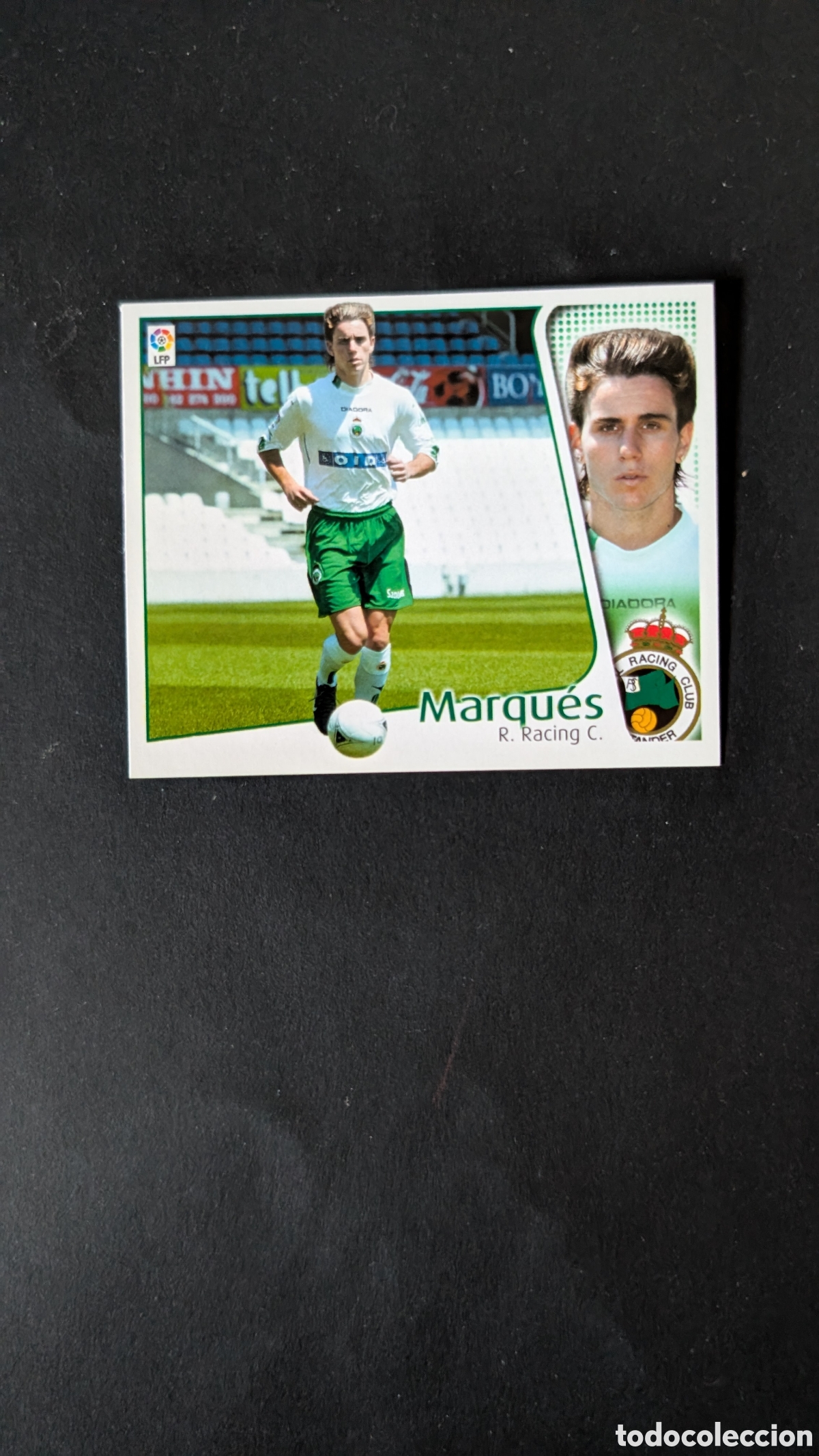 Fu&szlig;ball-Sticker: L1 MARQUES RACING SANTANDER FICHAJE 7 LIGA ESTE 2004/05 04 05 NUNCA PEGADO SIN PEGAR