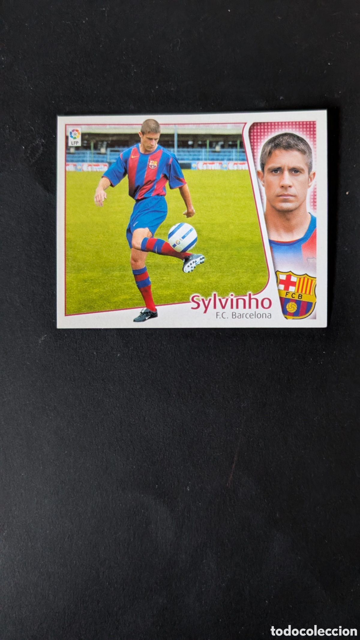 Fu&szlig;ball-Sticker: L1 SYLIVINHO BARCELONA FICHAJE 9 LIGA ESTE 2004/05 04 05 NUNCA PEGADO SIN PEGAR