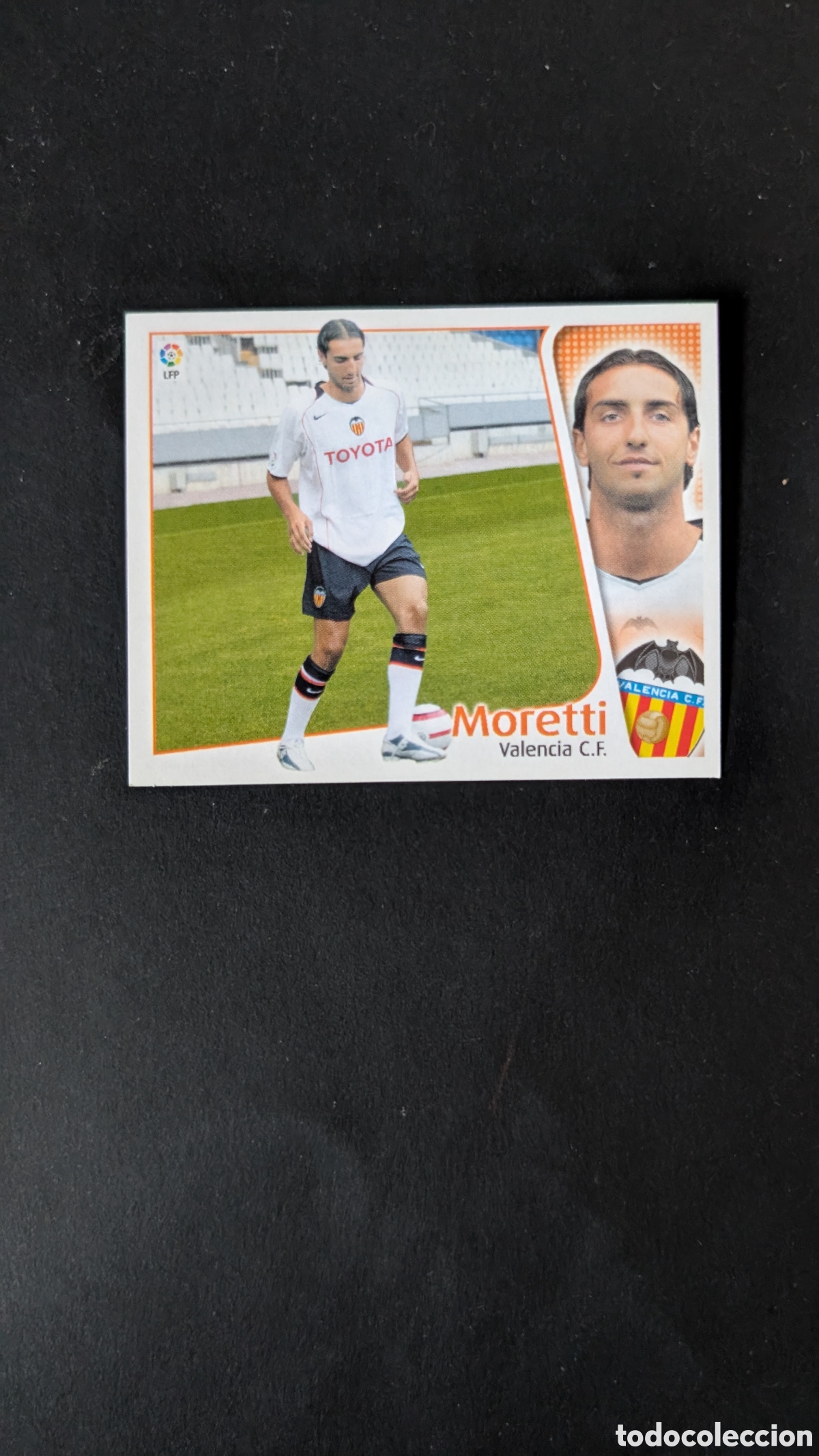 Cromos de f&uacute;tbol: L1 MORETTI VALENCIA FICHAJE 13 LIGA ESTE 2004/05 04 05 NUNCA PEGADO SIN PEGAR