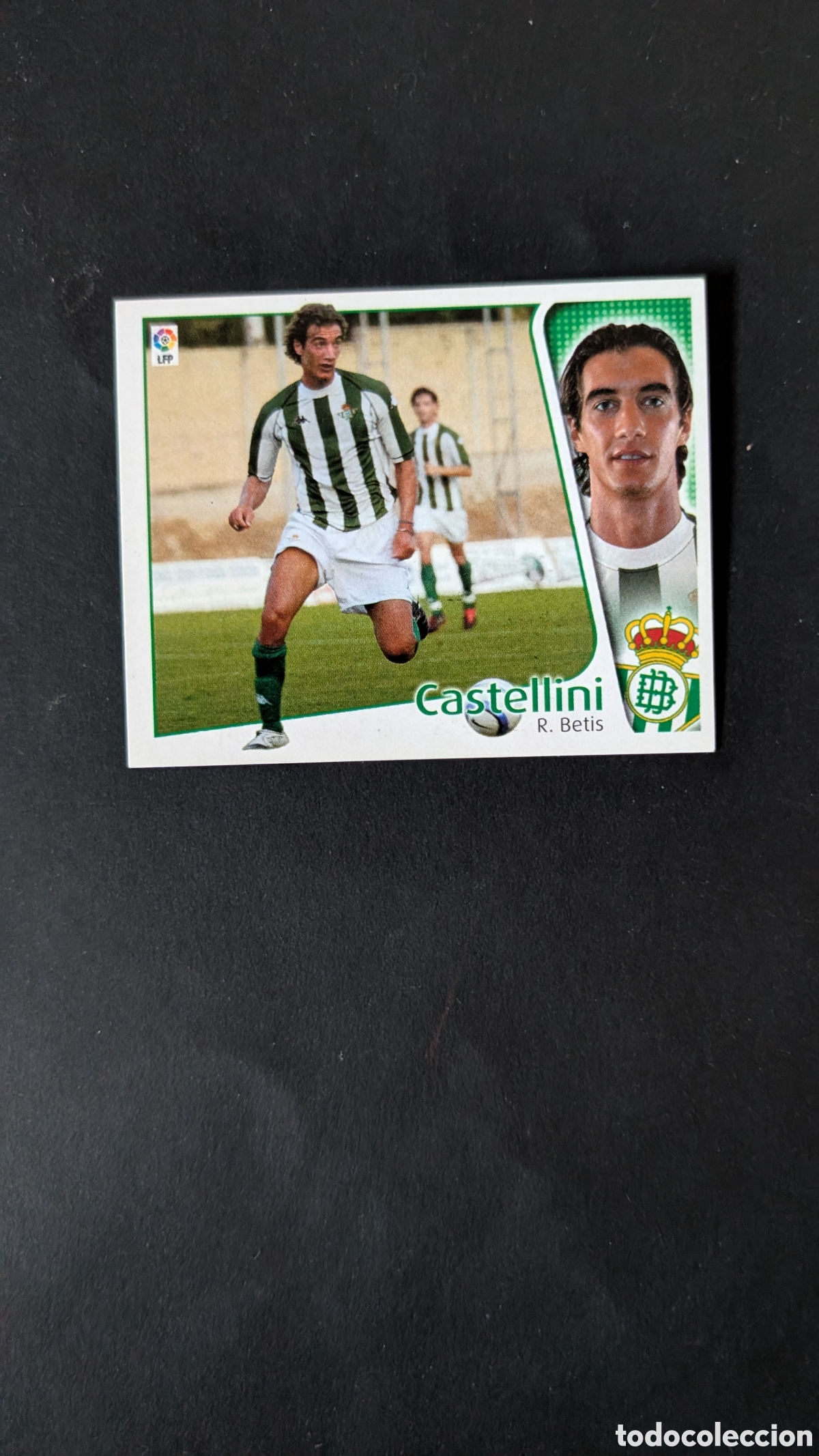 Cromos de f&uacute;tbol: L1 CASTELLINI BETIS FICHAJE 16 LIGA ESTE 2004/05 04 05 NUNCA PEGADO SIN PEGAR