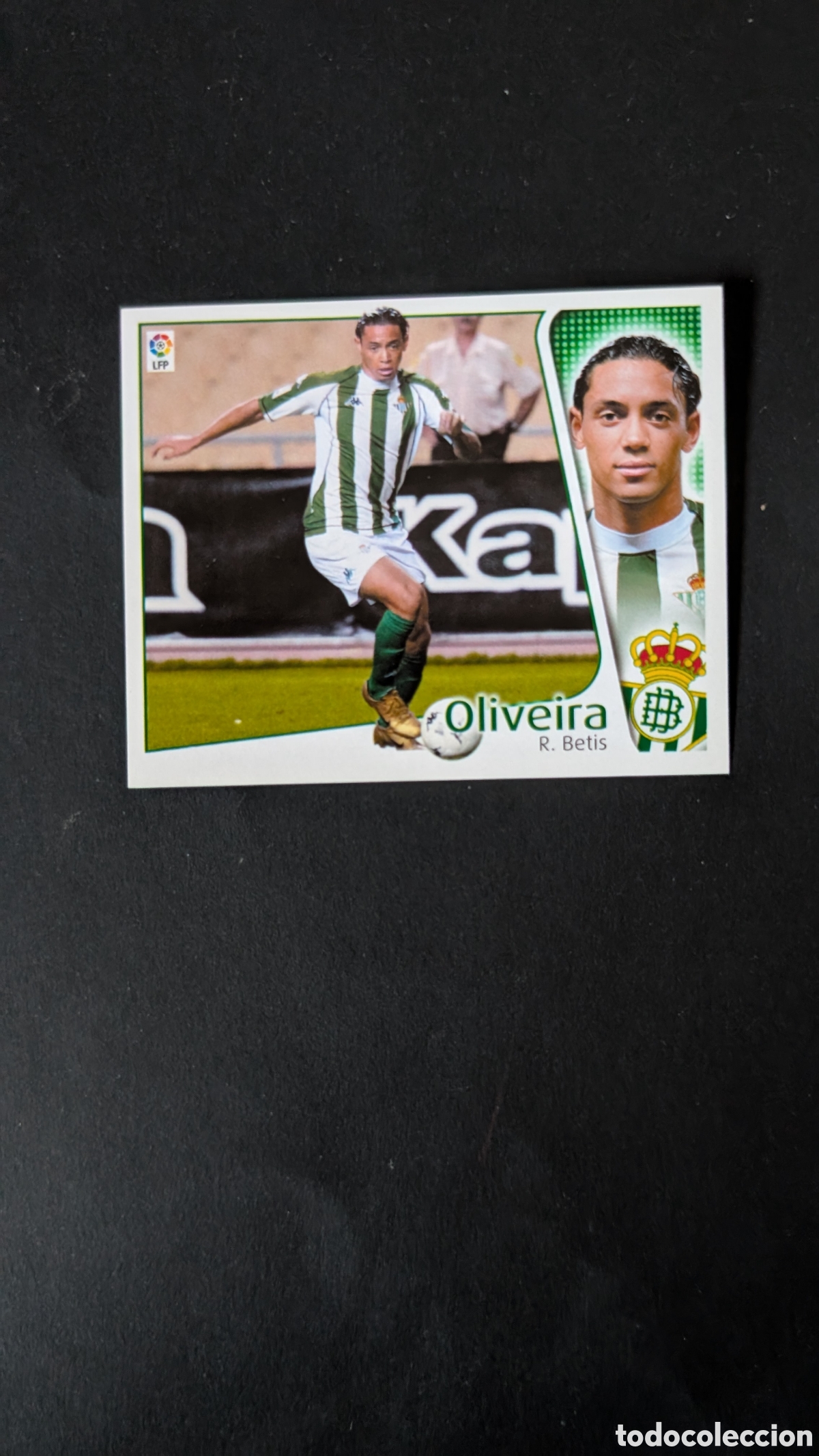 Cromos de f&uacute;tbol: L1 OLIVEIRA BETIS FICHAJE 23 LIGA ESTE 2004/05 04 05 NUNCA PEGADO SIN PEGAR