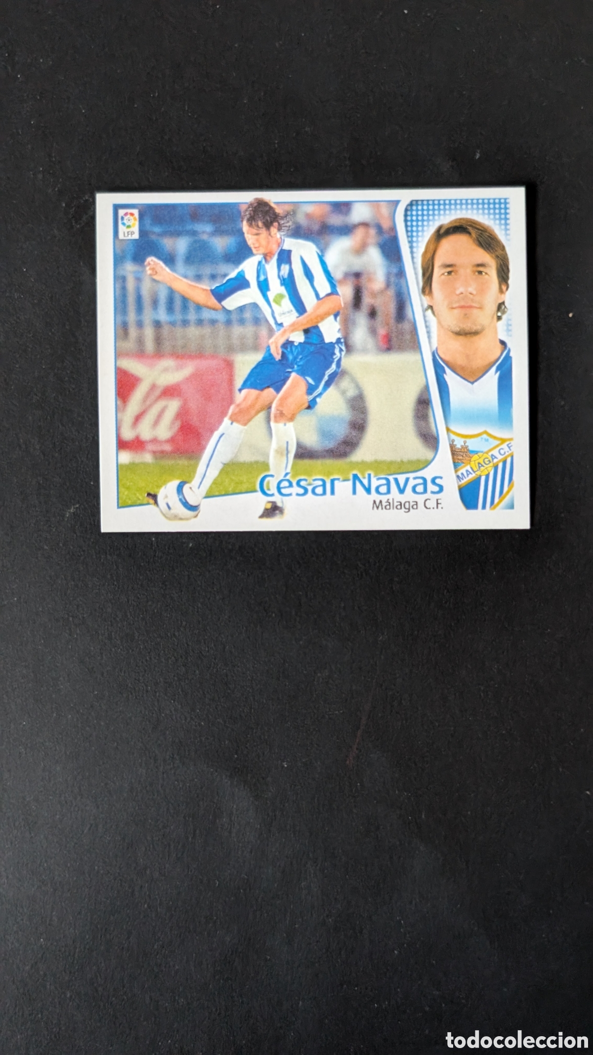 Fu&szlig;ball-Sticker: L1 CESAR NAVAS MALAGA COLOCA LIGA ESTE 2004/05 04 05 NUNCA PEGADO SIN PEGAR