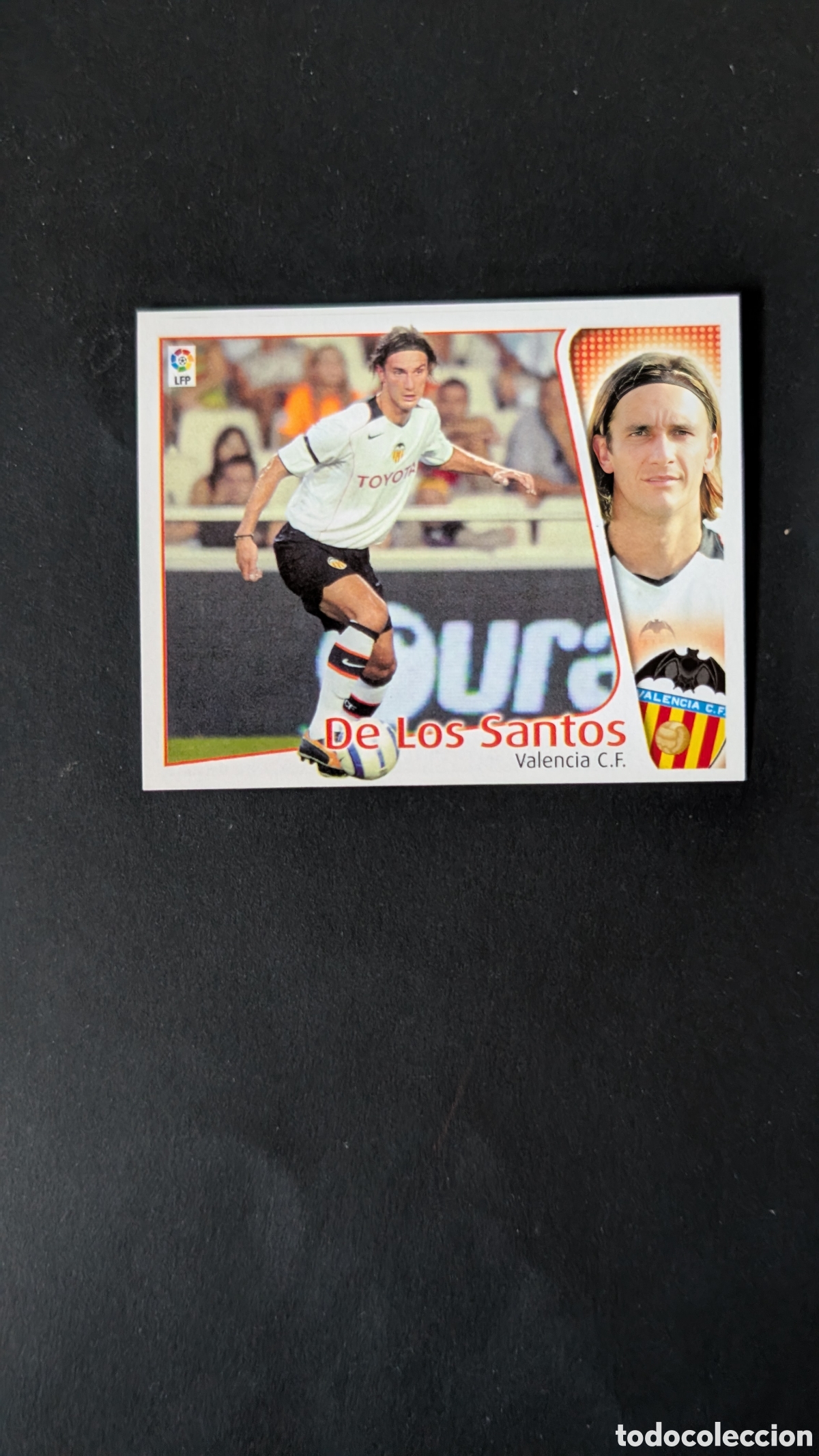Cromos de f&uacute;tbol: L1 DE LOS SANTOS VALENCIA COLOCA LIGA ESTE 2004/05 04 05 NUNCA PEGADO SIN PEGAR