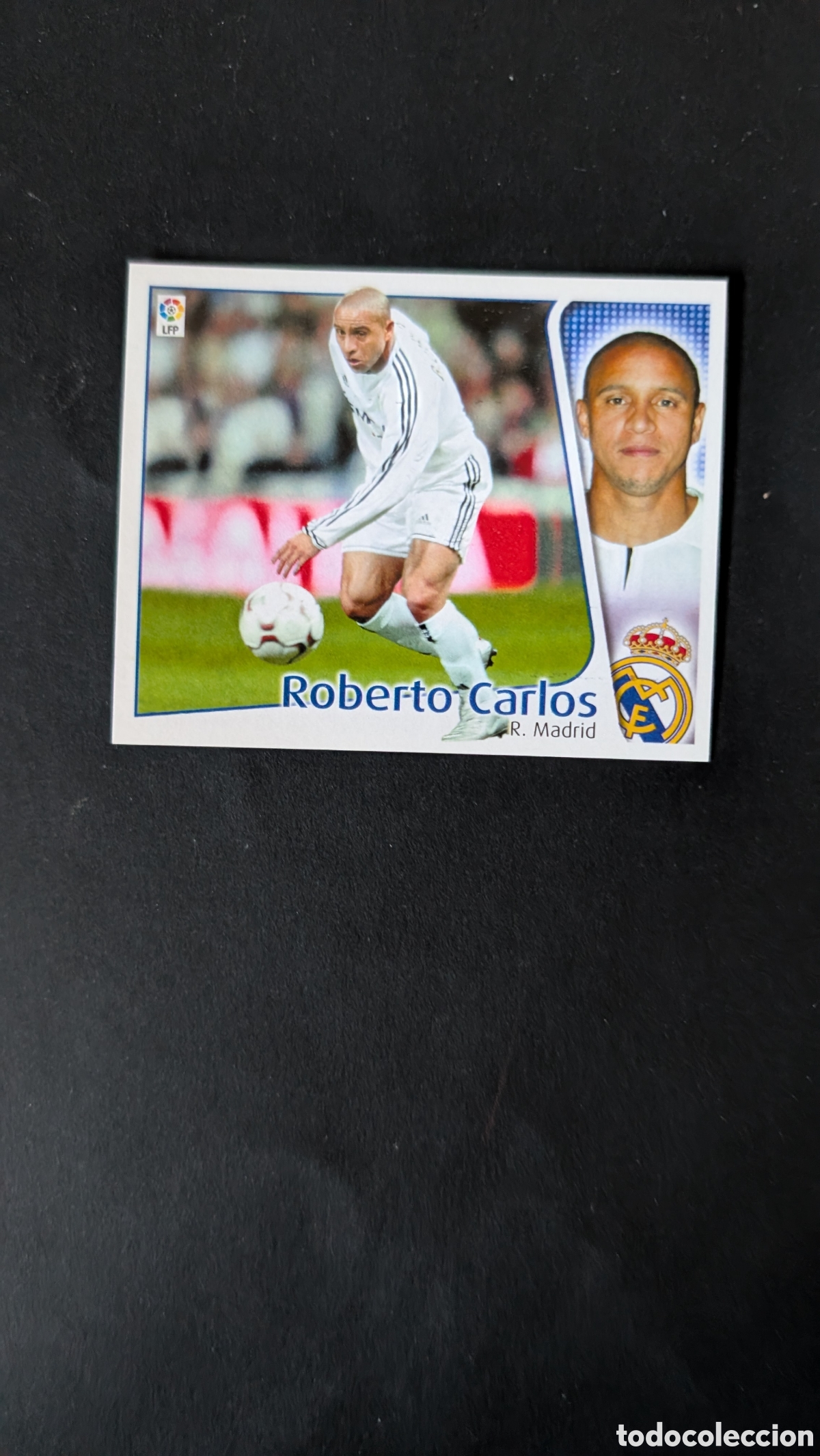 Fu&szlig;ball-Sticker: L1 ROBERTO CARLOS REAL MADRID LIGA ESTE 2004/05 04 05 NUNCA PEGADO SIN PEGAR