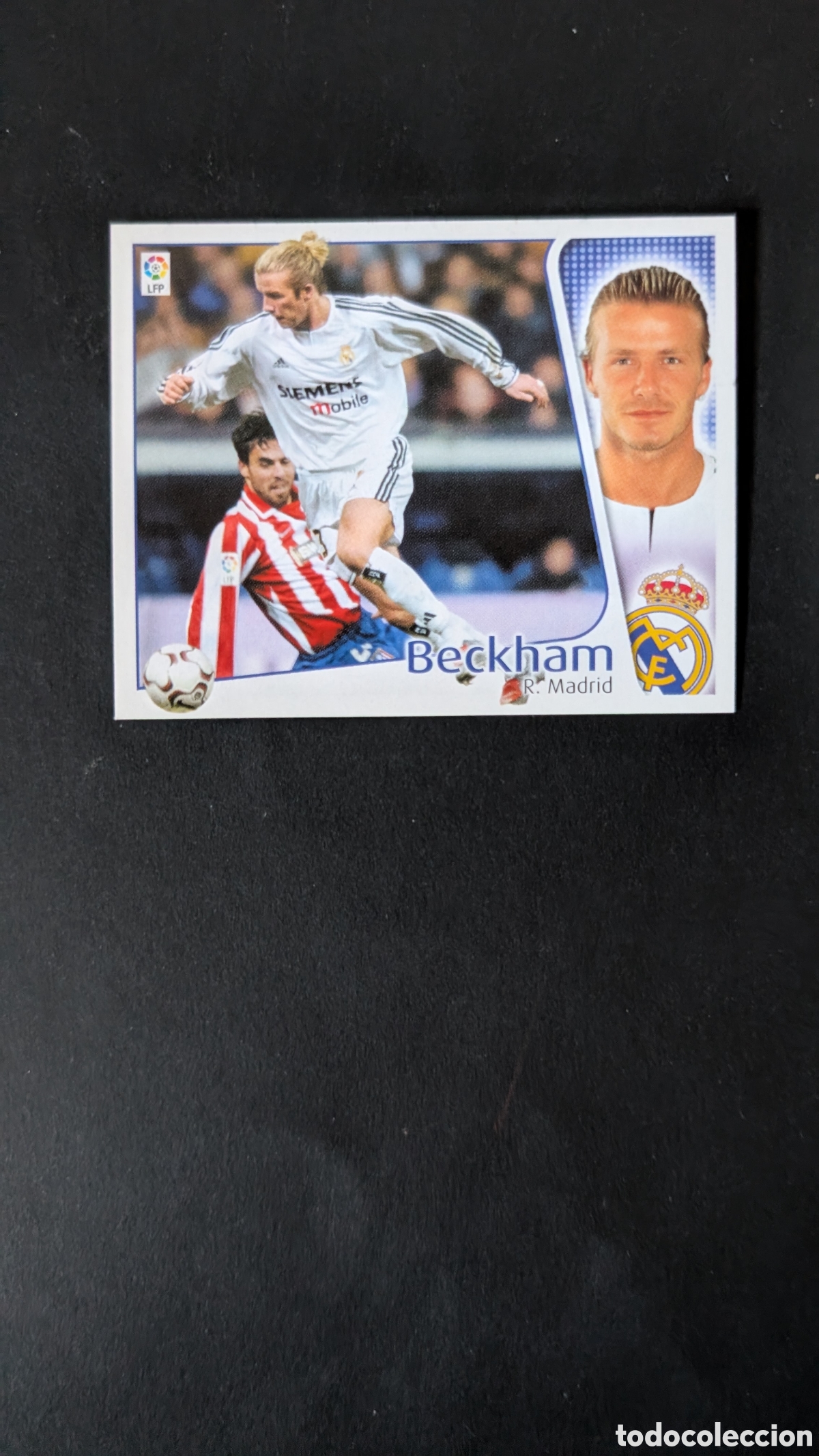 Fu&szlig;ball-Sticker: L1 BECKHAM REAL MADRID LIGA ESTE 2004/05 04 05 NUNCA PEGADO SIN PEGAR