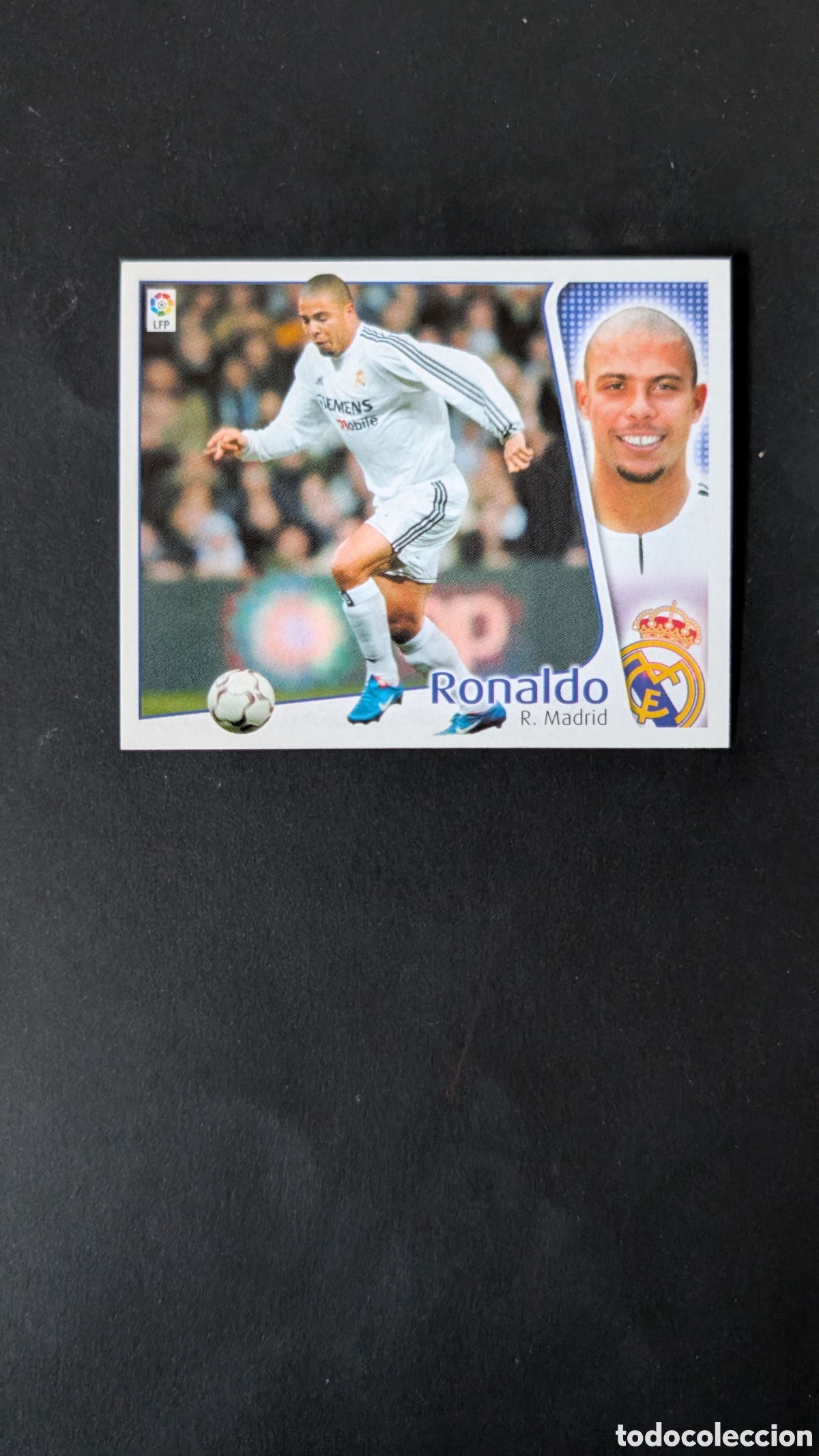 Fu&szlig;ball-Sticker: L1 RONALDO REAL MADRID LIGA ESTE 2004/05 04 05 NUNCA PEGADO SIN PEGAR