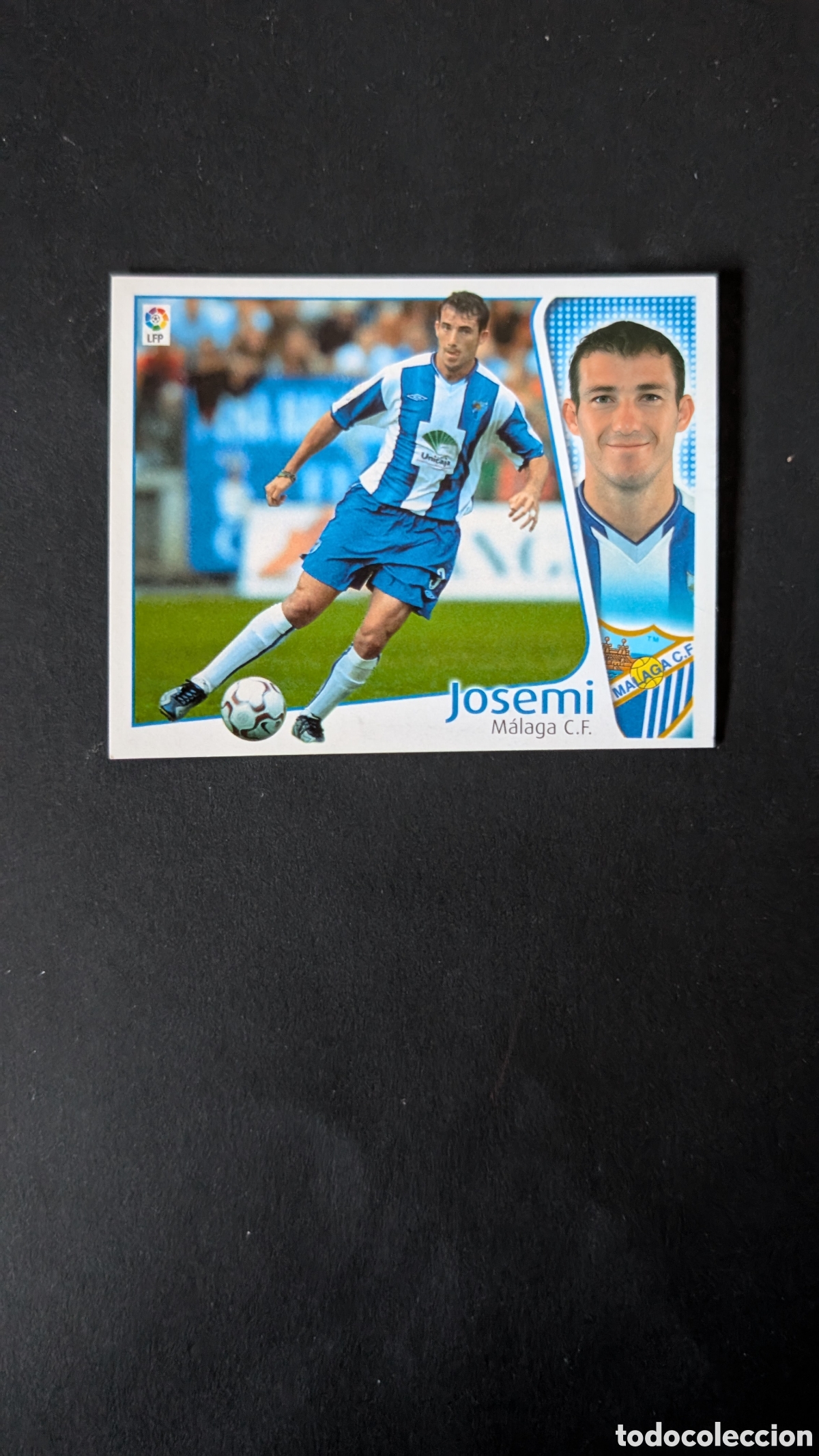 Fu&szlig;ball-Sticker: L1 JOSEMI MALAGA BAJA LIGA ESTE 2004/05 04 05 NUNCA PEGADO SIN PEGAR