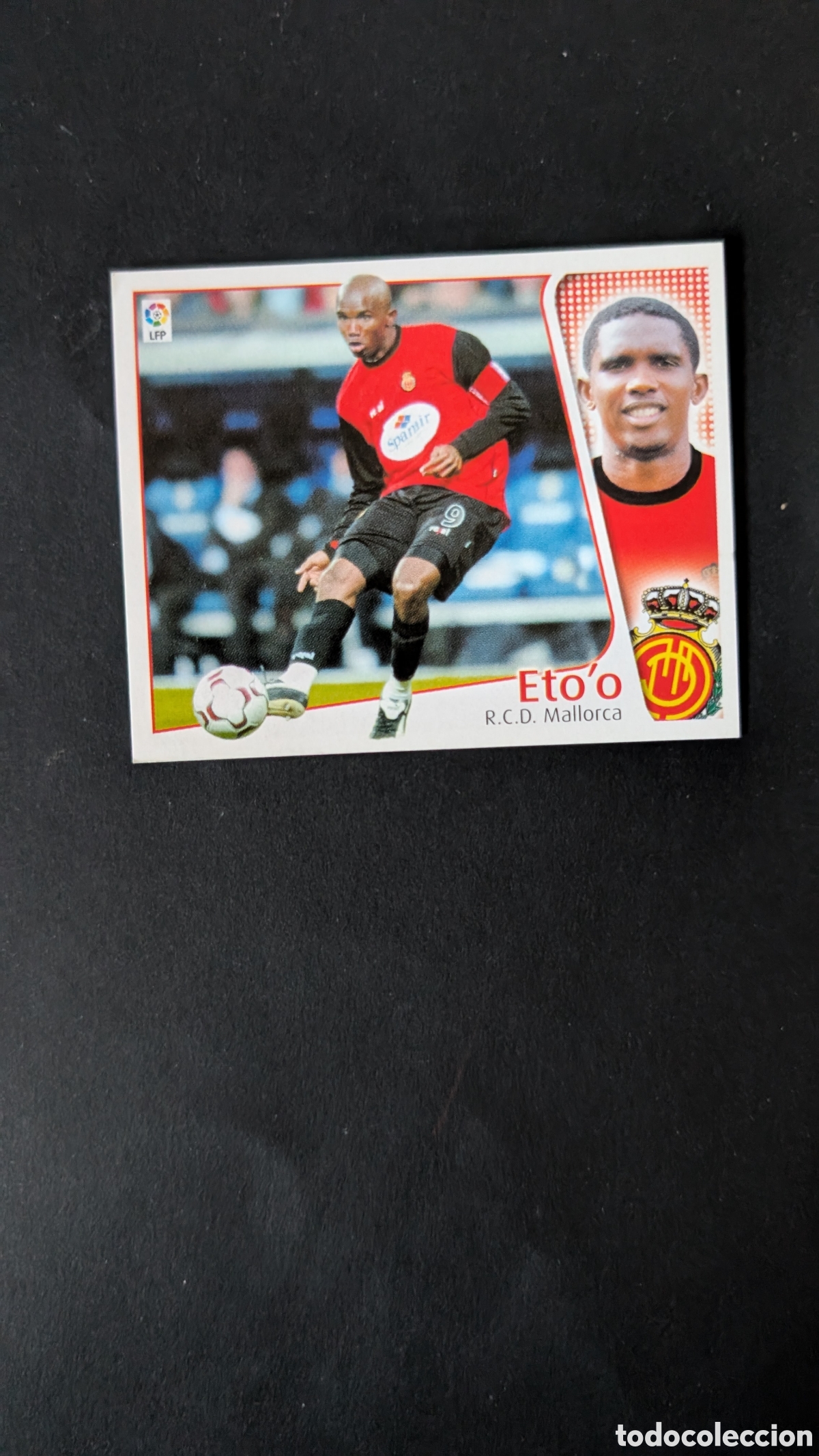 Fu&szlig;ball-Sticker: L1 ETOO ETO'O MALLORCA BAJA LIGA ESTE 2004/05 04 05 NUNCA PEGADO SIN PEGAR