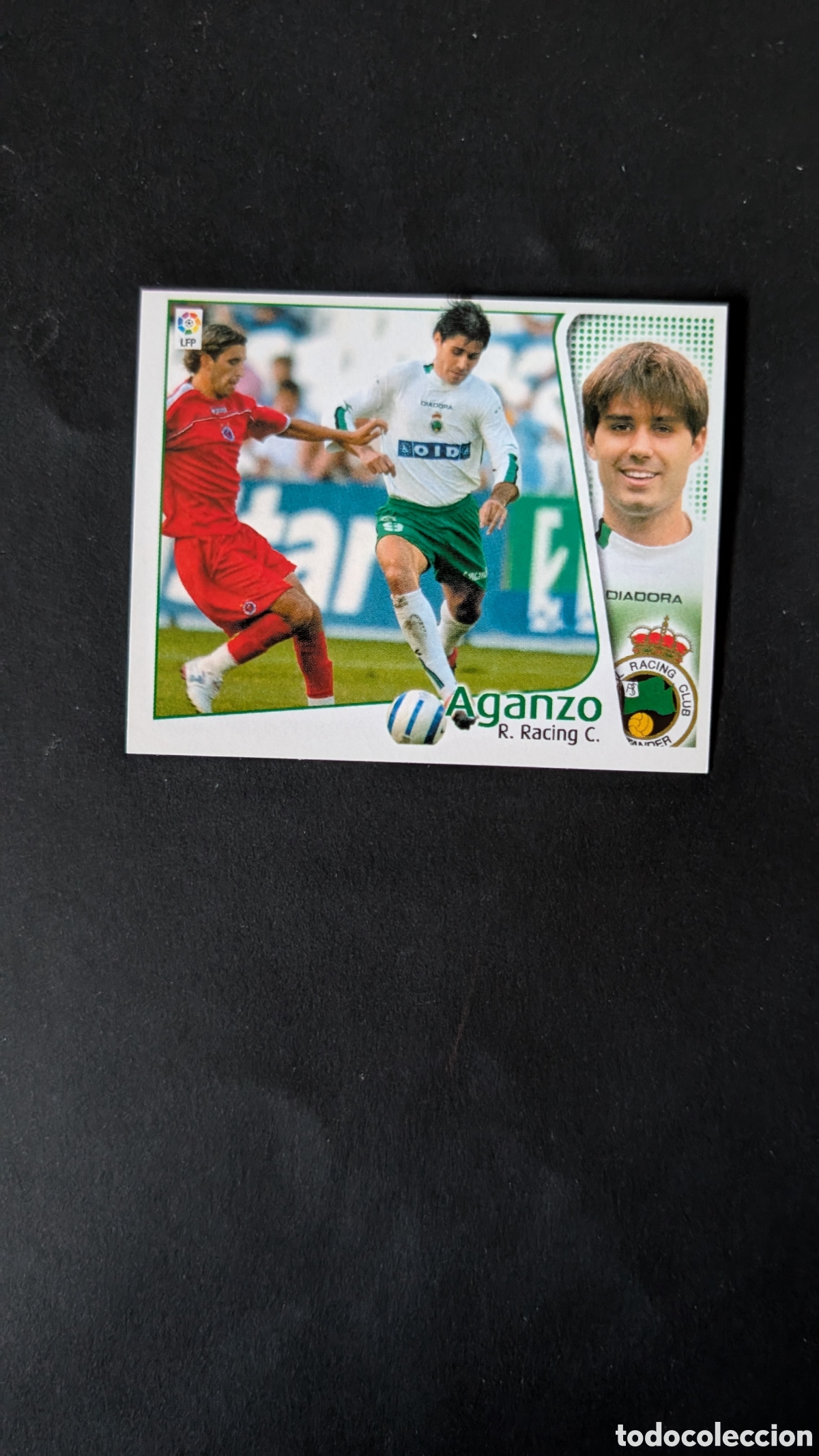 Figurine di Calcio: L1 AGANZO RACING SANTANDER LIGA ESTE 2004/05 04 05 NUNCA PEGADO SIN PEGAR