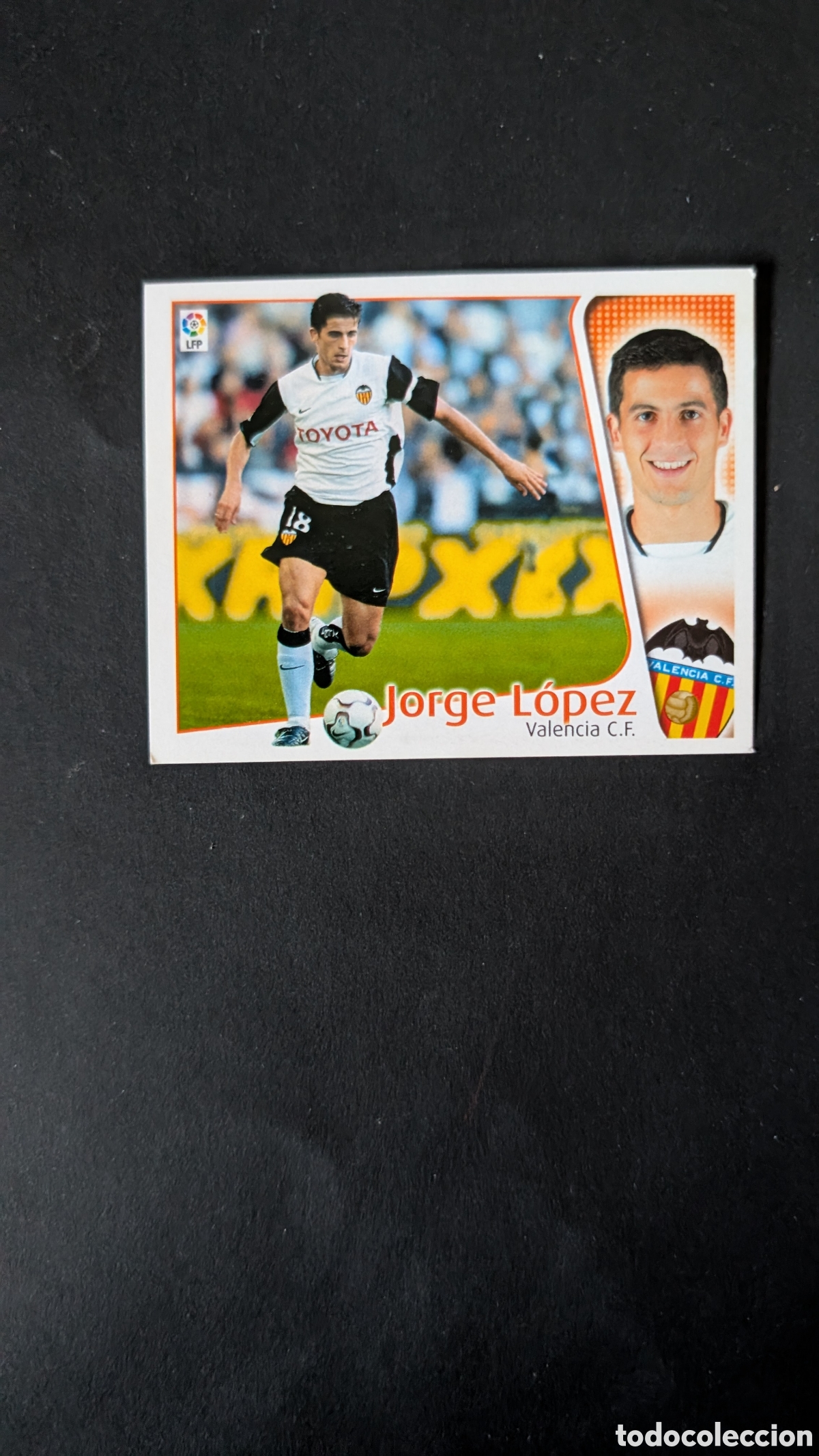 Football Stickers: L1 JORGE LOPEZ VALENCIA BAJA LIGA ESTE 2004/05 04 05 NUNCA PEGADO SIN PEGAR