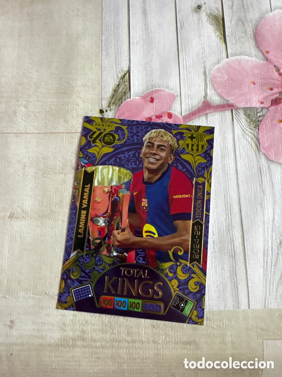 Cromos de f&uacute;tbol: Adrenalyn Liga 2025/26. Dream box Total Kings, edici&oacute;n &uacute;nica Lamine Yamal - Barcelona
