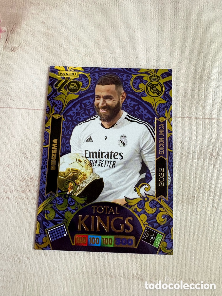 Cromos de f&uacute;tbol: BENZEMA REAL MADRID TOTAL KINGS DREAM BOX ADRENALYN XL 2025 2026 PANINI 25 26