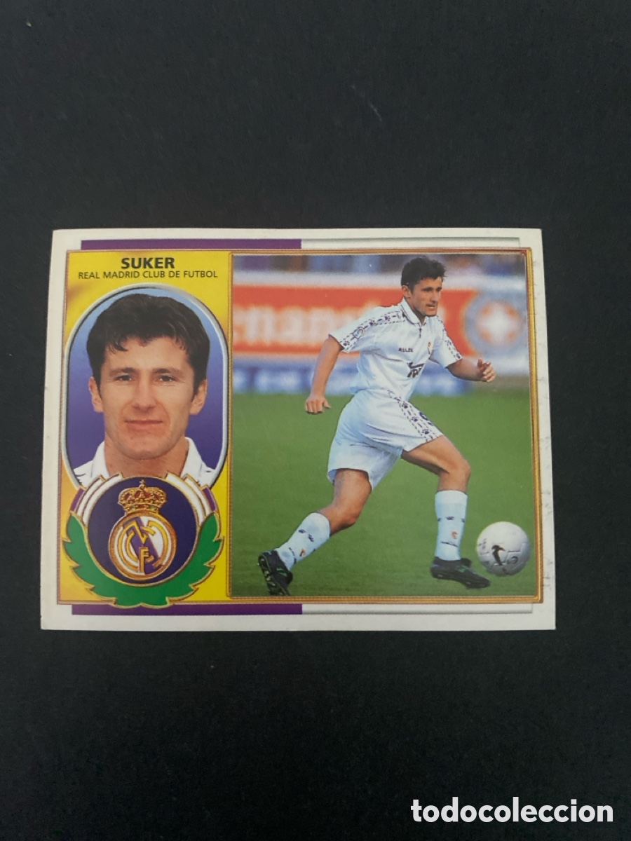 Cromos de f&uacute;tbol: Cromo liga 96/97 Real Madrid nunca pegado