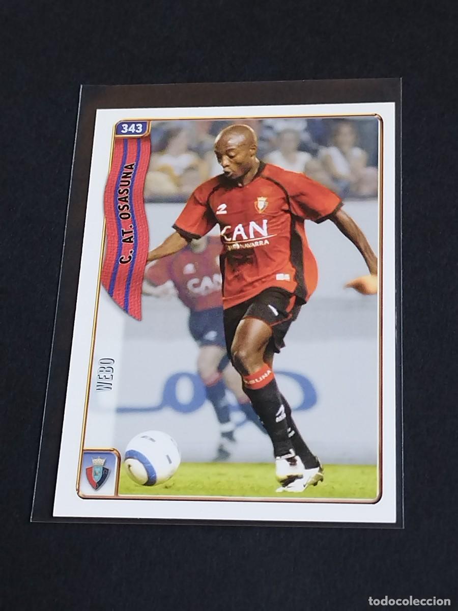 Cromos de f&uacute;tbol: WEBO #343 CA OSASUNA - MUNDICROMO FICHAS DE LA LIGA 2004 2005 - MC SPORT 04 05 CROMO