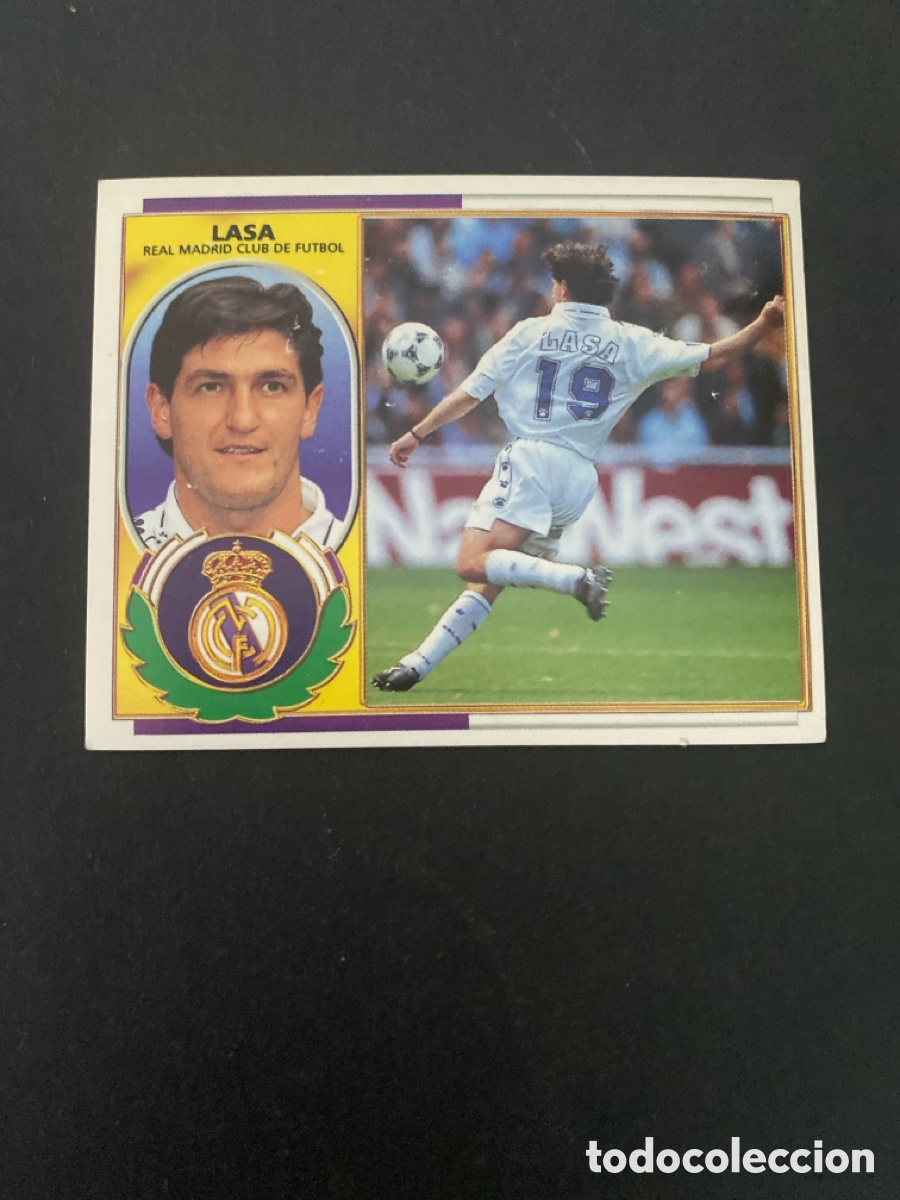 Cromos de f&uacute;tbol: Cromo liga 96/97 Real Madrid nunca pegado
