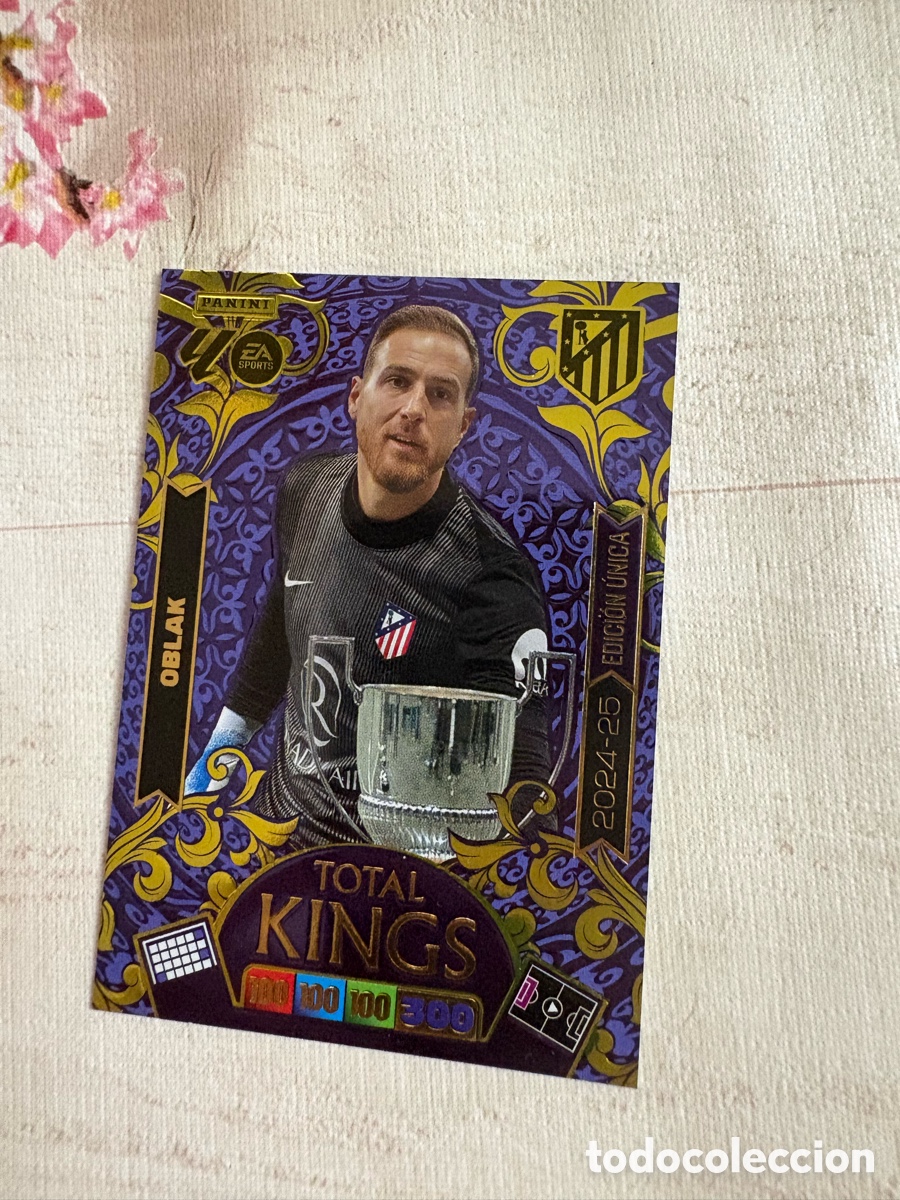 Cromos de f&uacute;tbol: adrenalyn xl 2025 2026 TOTAL KING - EDICION UNICA - OBLAK - ATLETICO DE MADRID - 2024/25