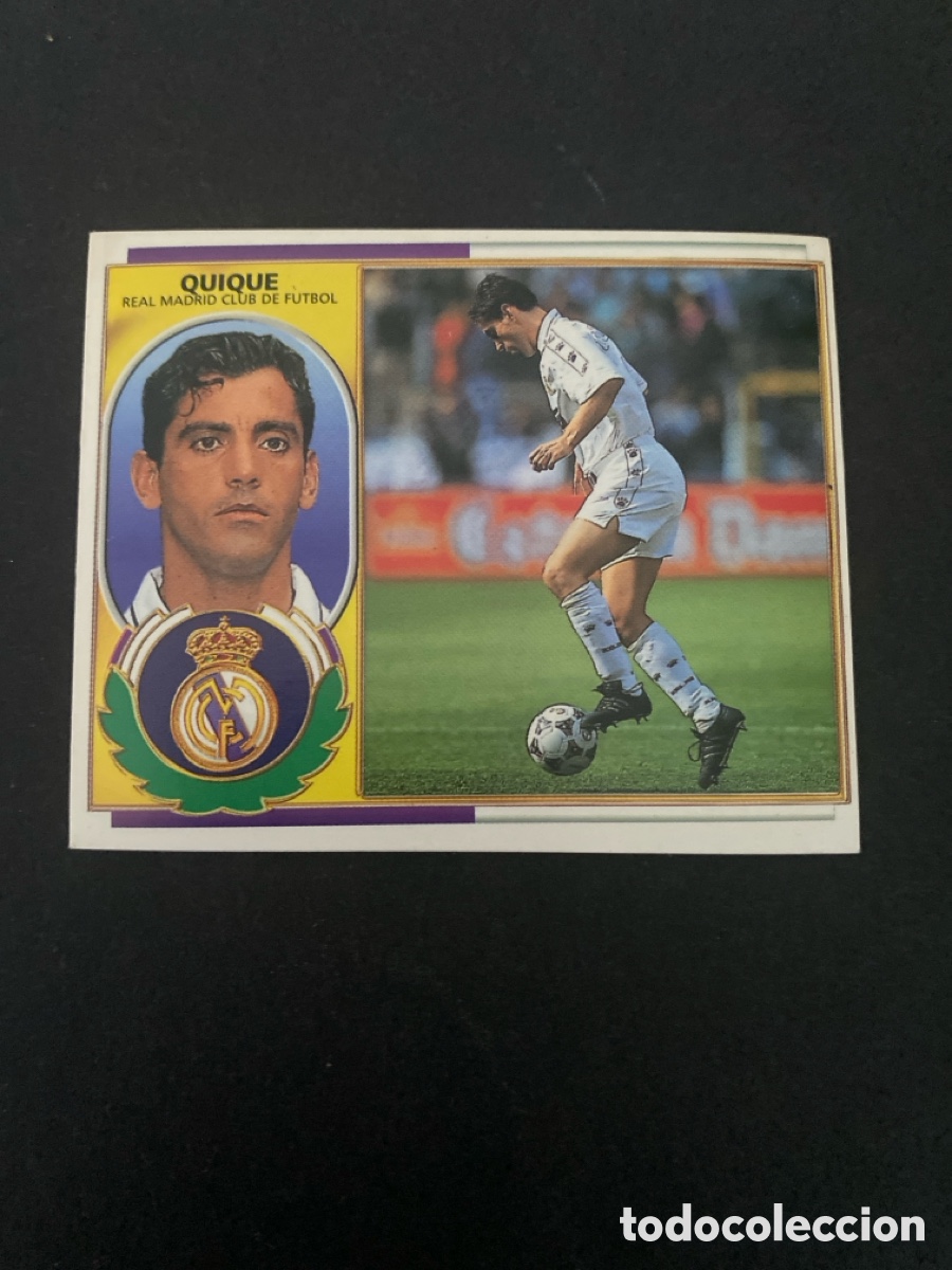 Cromos de f&uacute;tbol: Cromo liga 96/97 Real Madrid nunca pegado